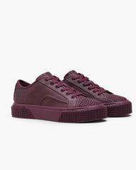 The Leather Sneaker - Dark Plum | Marc Jacobs discount