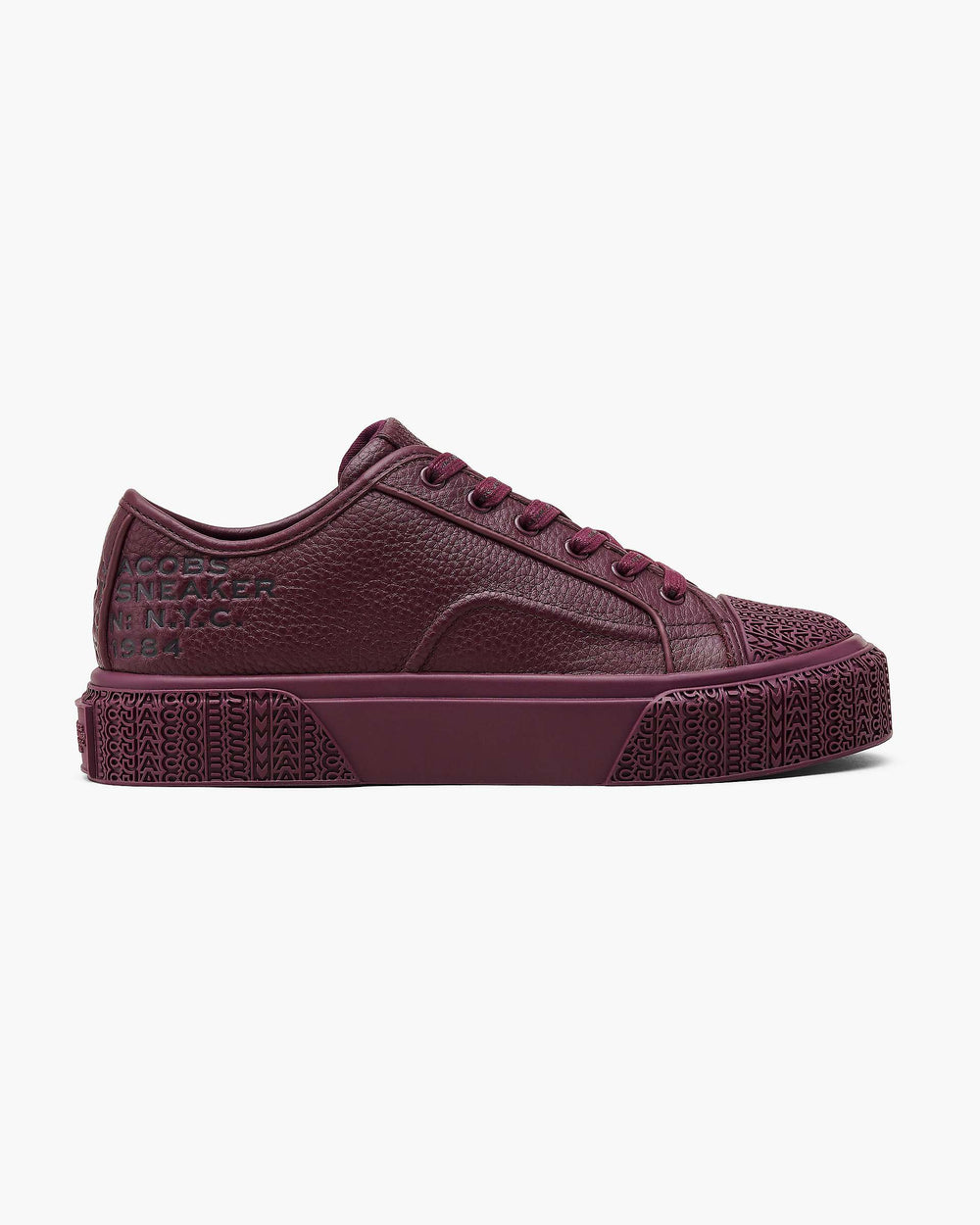 The Leather Sneaker - Dark Plum | Marc Jacobs discount
