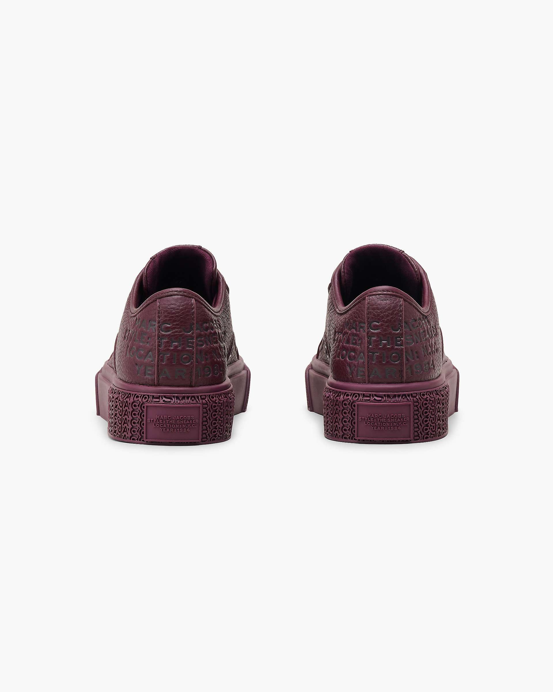 The Leather Sneaker - Dark Plum | Marc Jacobs discount
