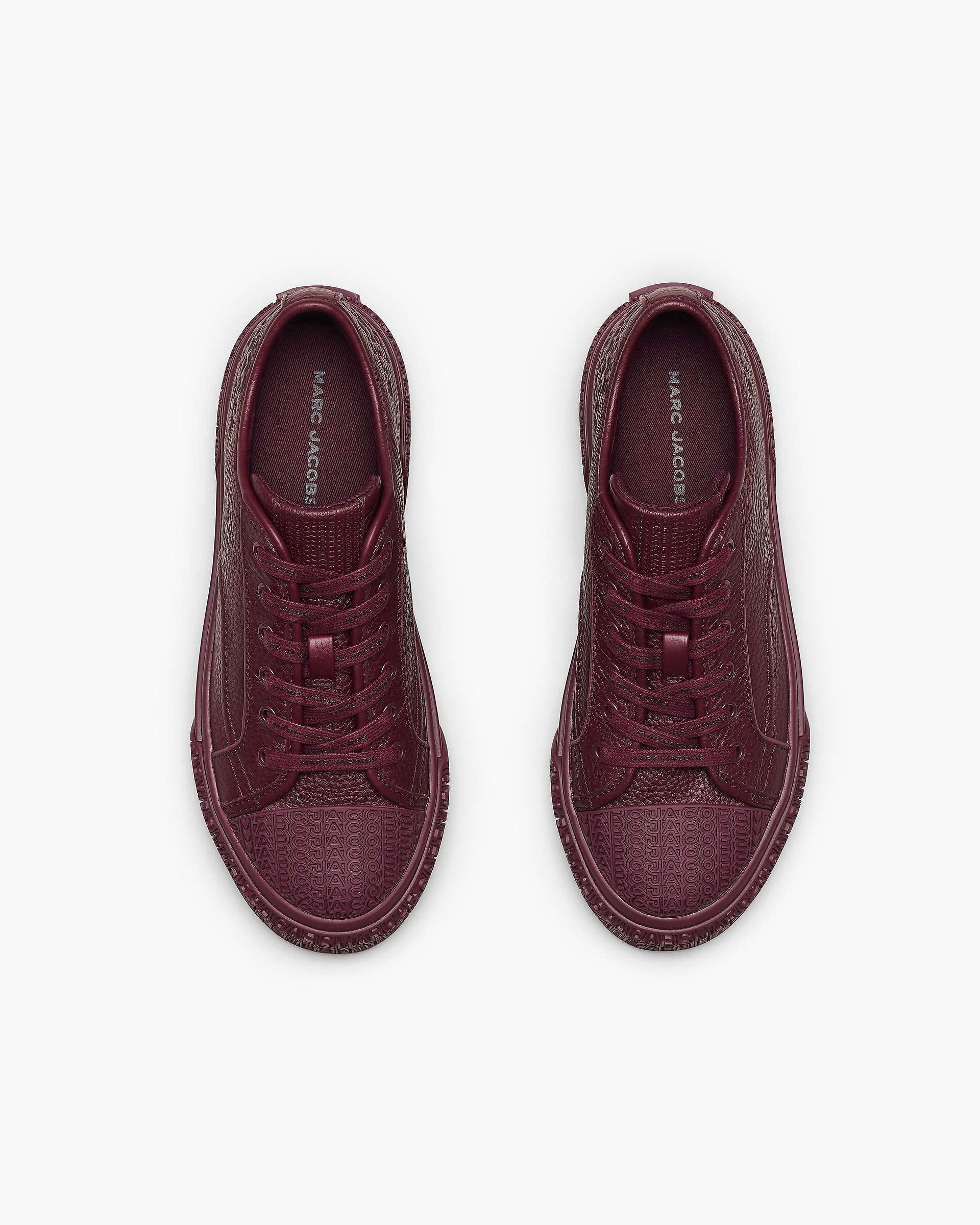 The Leather Sneaker - Dark Plum | Marc Jacobs discount