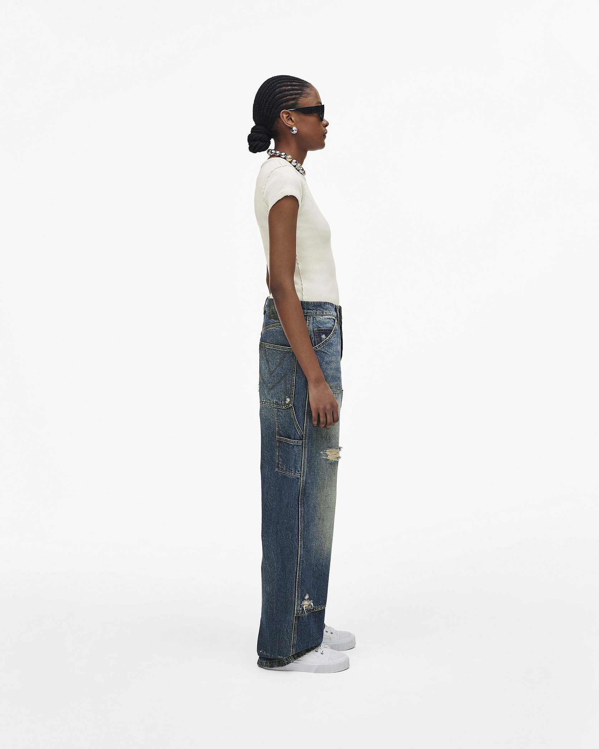 The High Top Sneaker - White|White | Marc Jacobs online