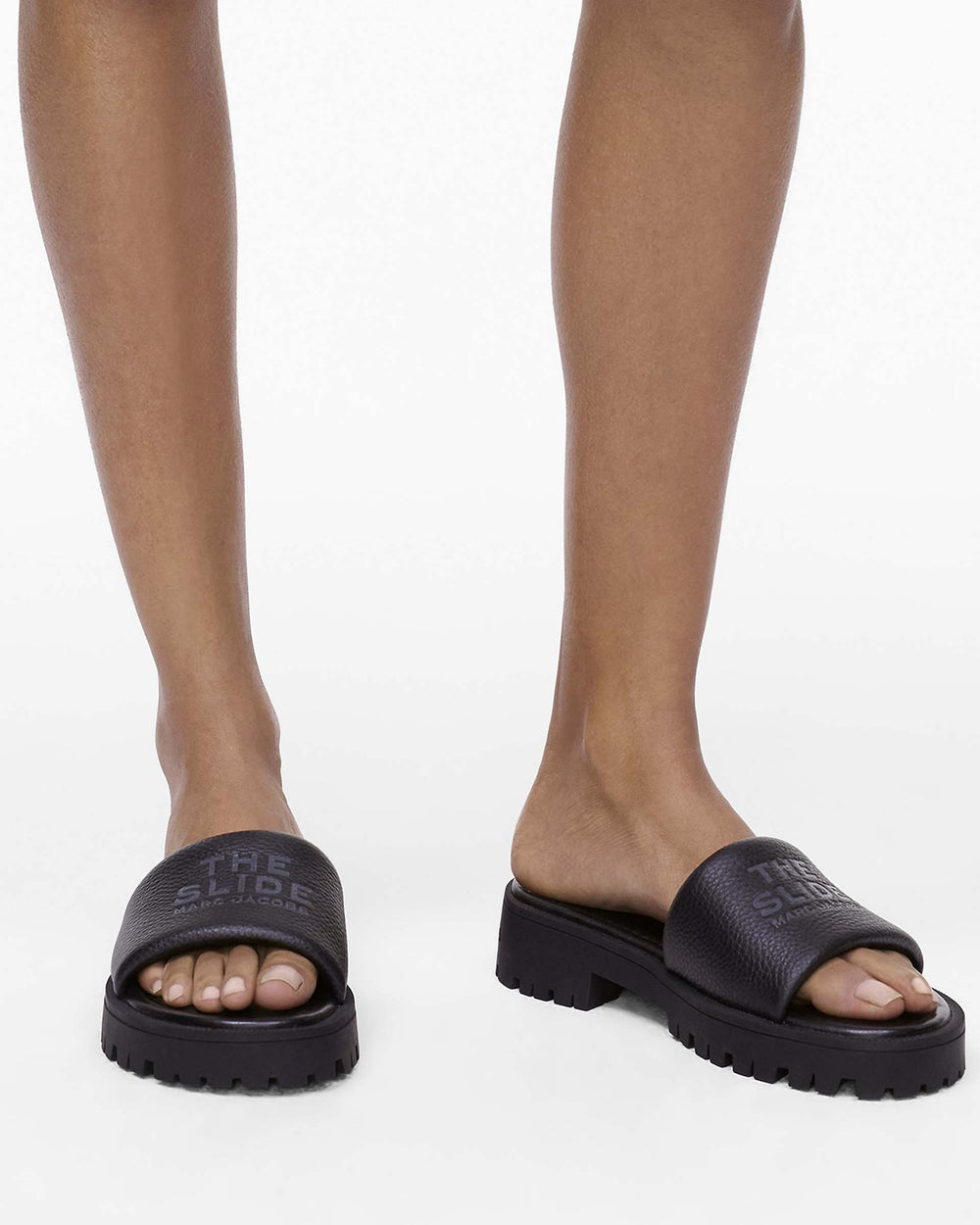 The Lug Sole Slide - Black | Marc Jacobs on sale