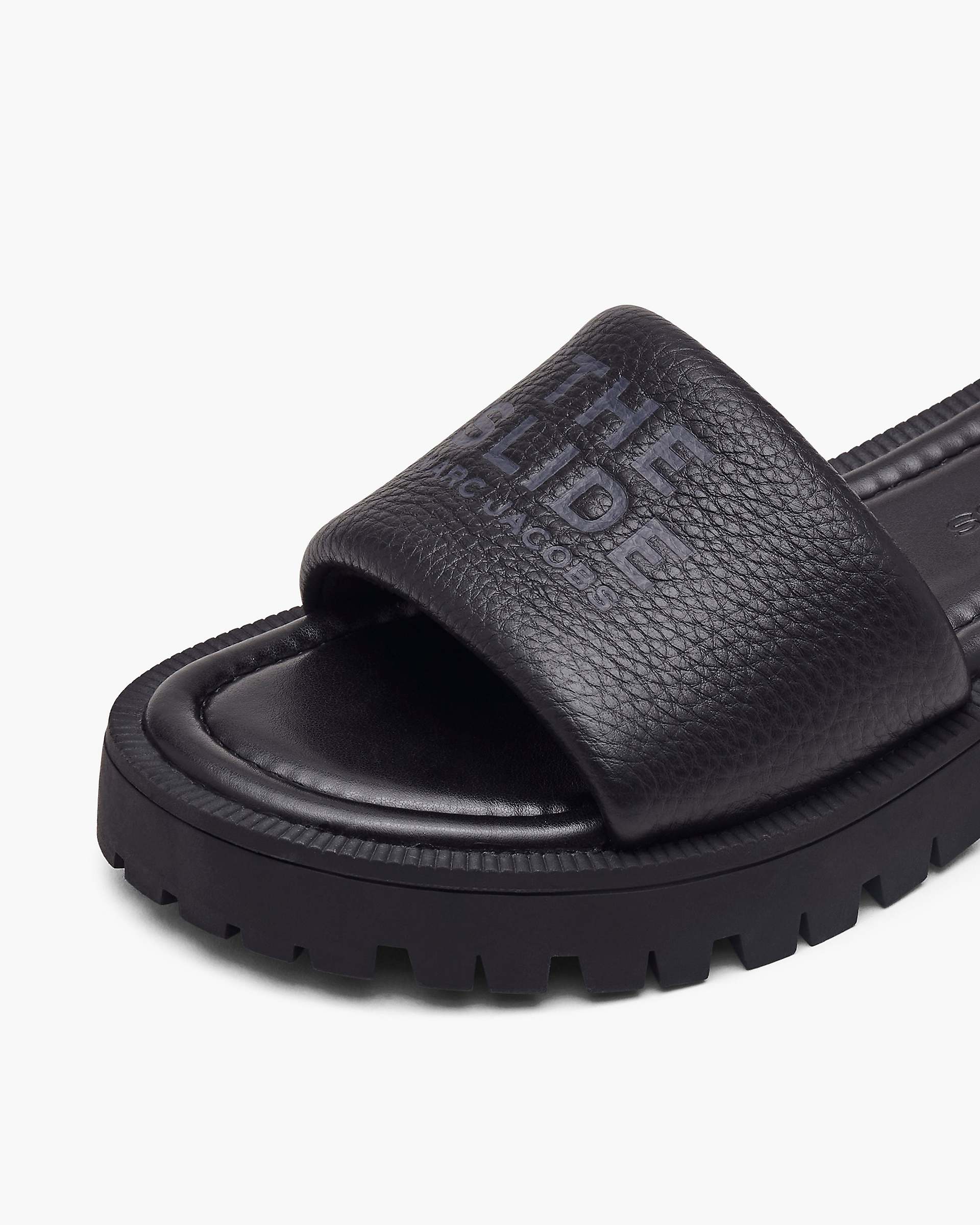 The Lug Sole Slide - Black | Marc Jacobs on sale