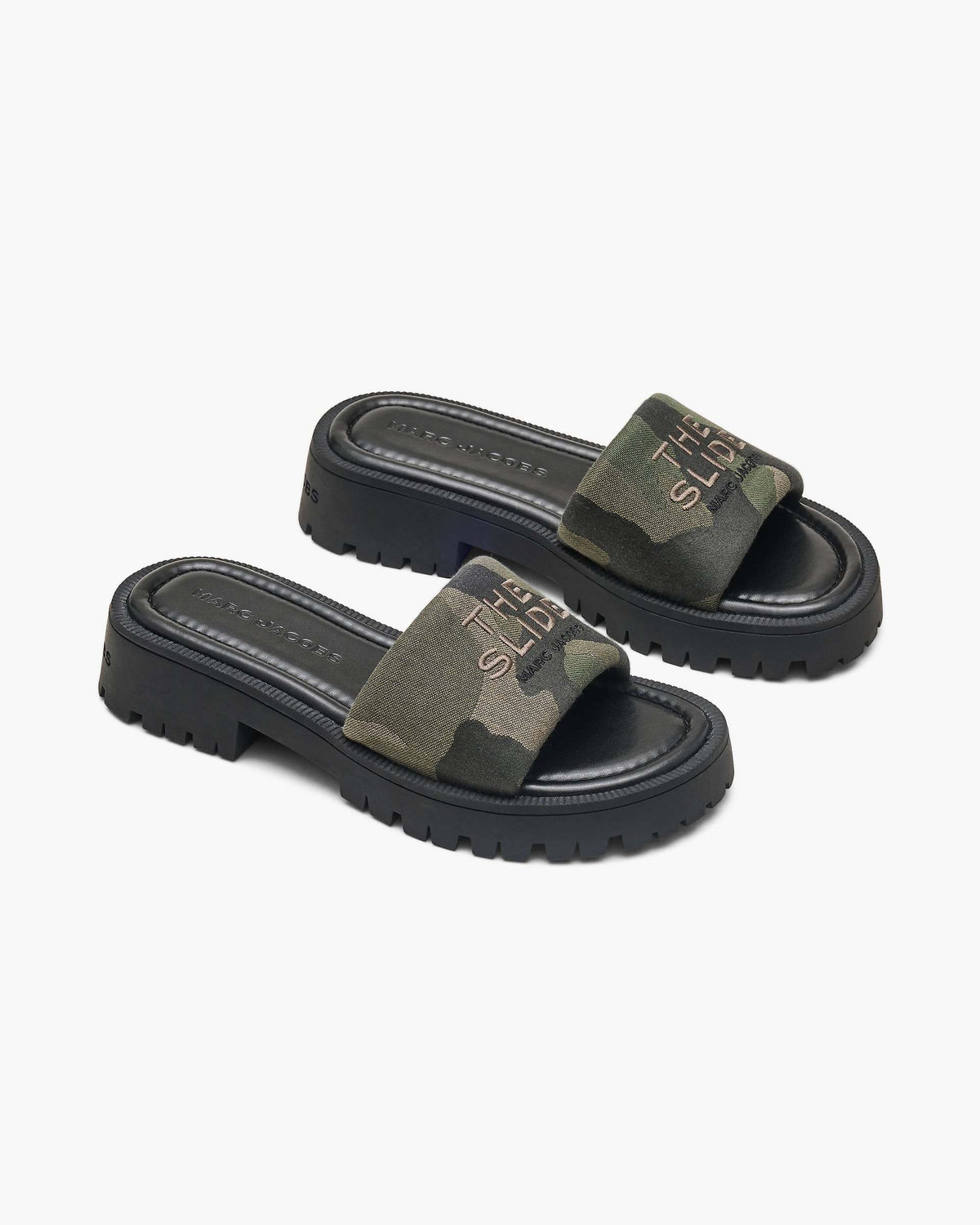 The Camo Jacquard Lug Sole Slide - Camo Multi | Marc Jacobs US