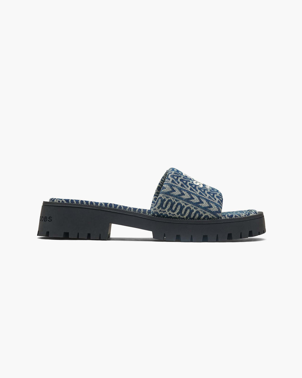 The Denim Monogram Lug Sole Slide - Sun Faded Denim | Marc Jacobs online