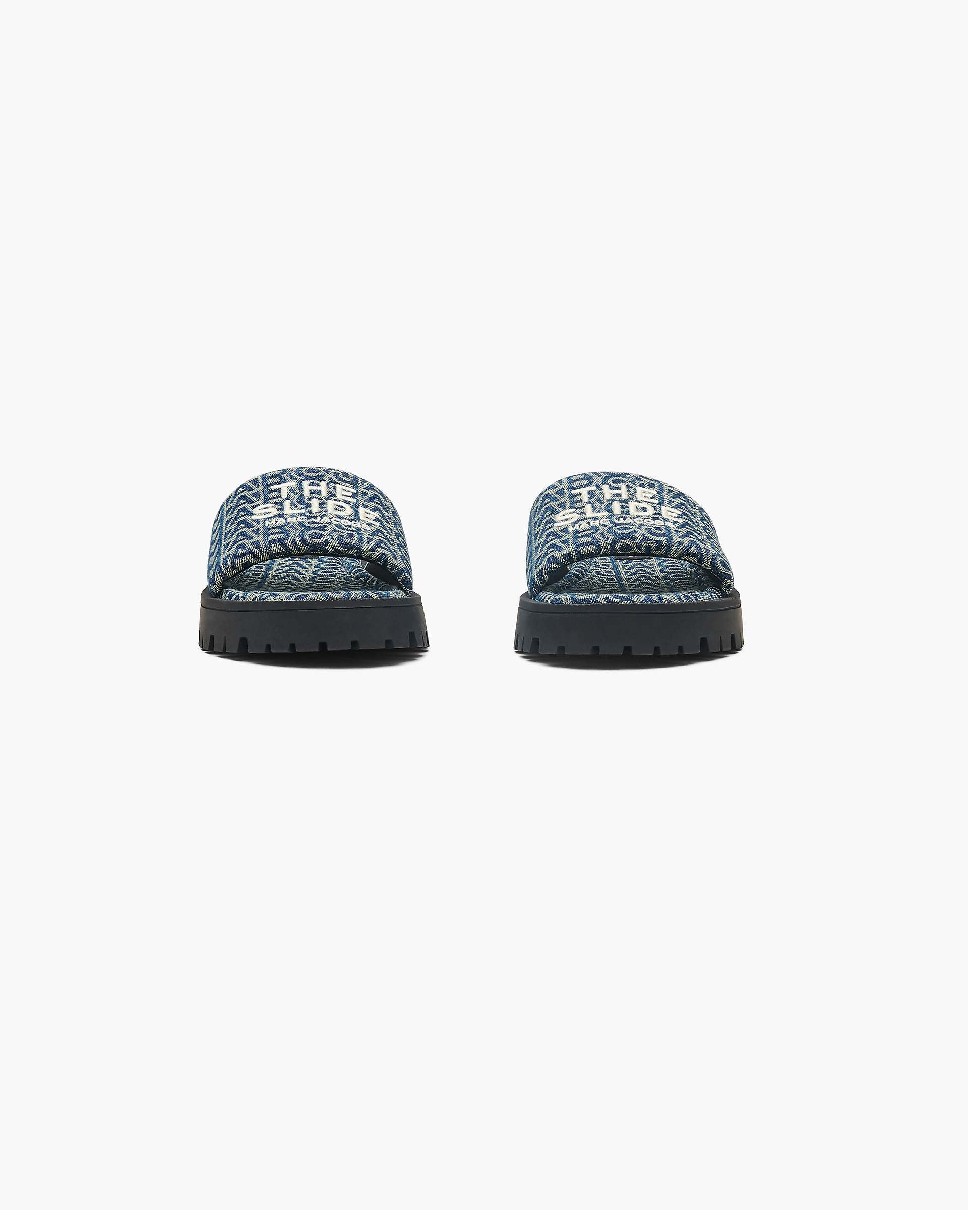 The Denim Monogram Lug Sole Slide - Sun Faded Denim | Marc Jacobs online