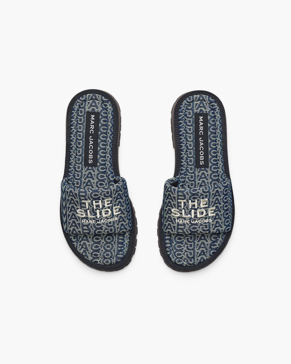 The Denim Monogram Lug Sole Slide - Sun Faded Denim | Marc Jacobs online