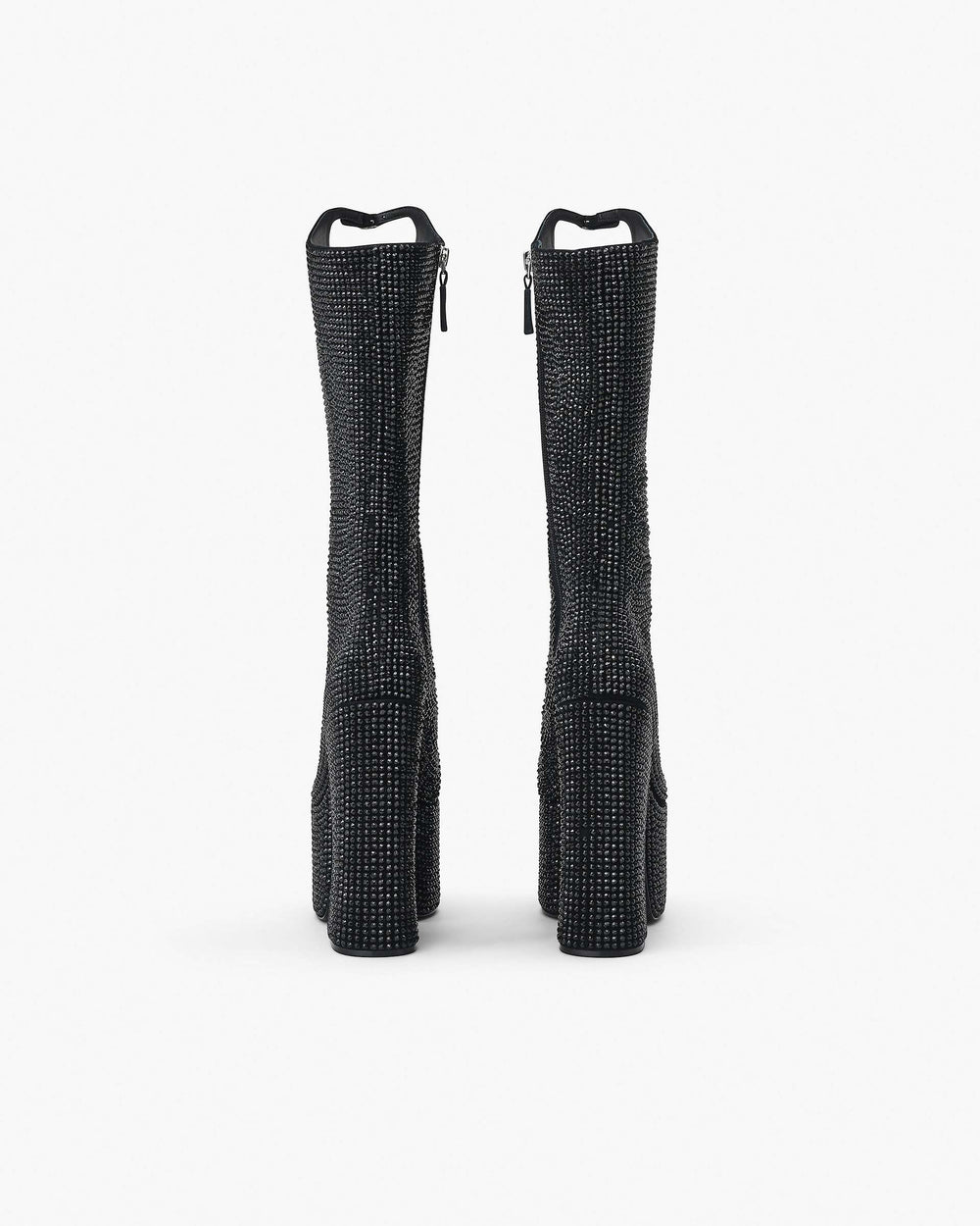 The Rhinestone Kiki Knee-High Boot - Black/Black | Marc Jacobs online