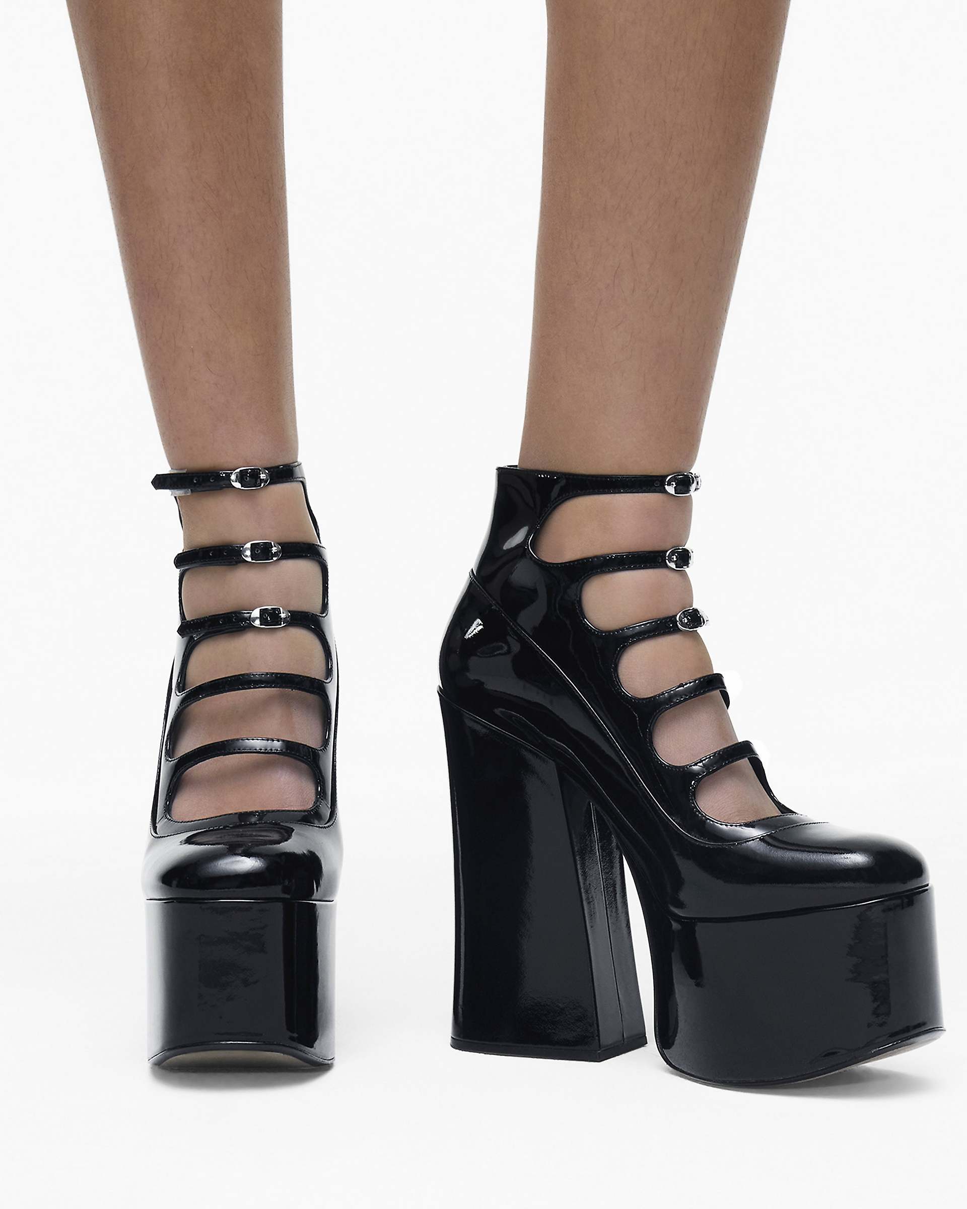 The Patent Leather Kiki Ankle Boot - Black | Marc Jacobs discount