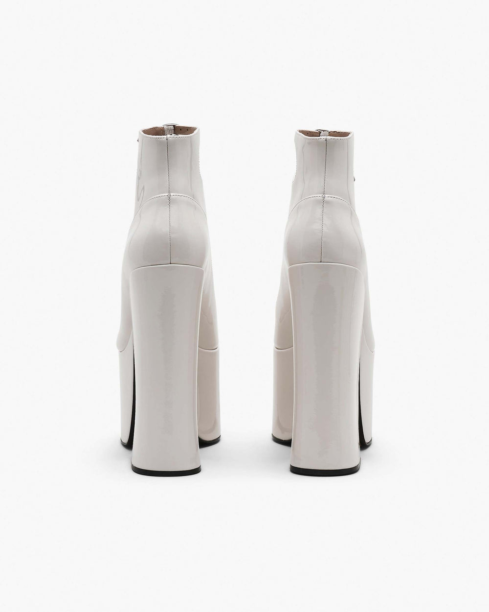 The Patent Leather Kiki Ankle Boot - White | Marc Jacobs online