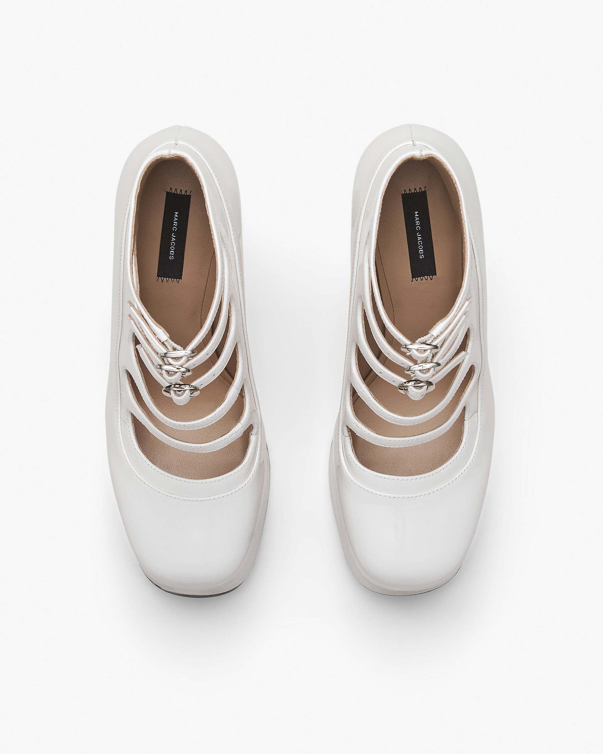 The Patent Leather Kiki Ankle Boot - White | Marc Jacobs online