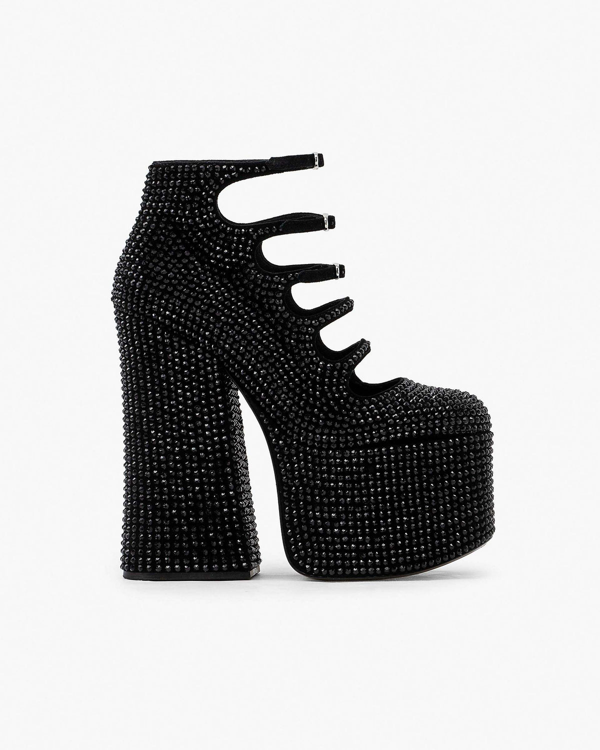 The Rhinestone Kiki Ankle Boot - Black/Black | Marc Jacobs for sale