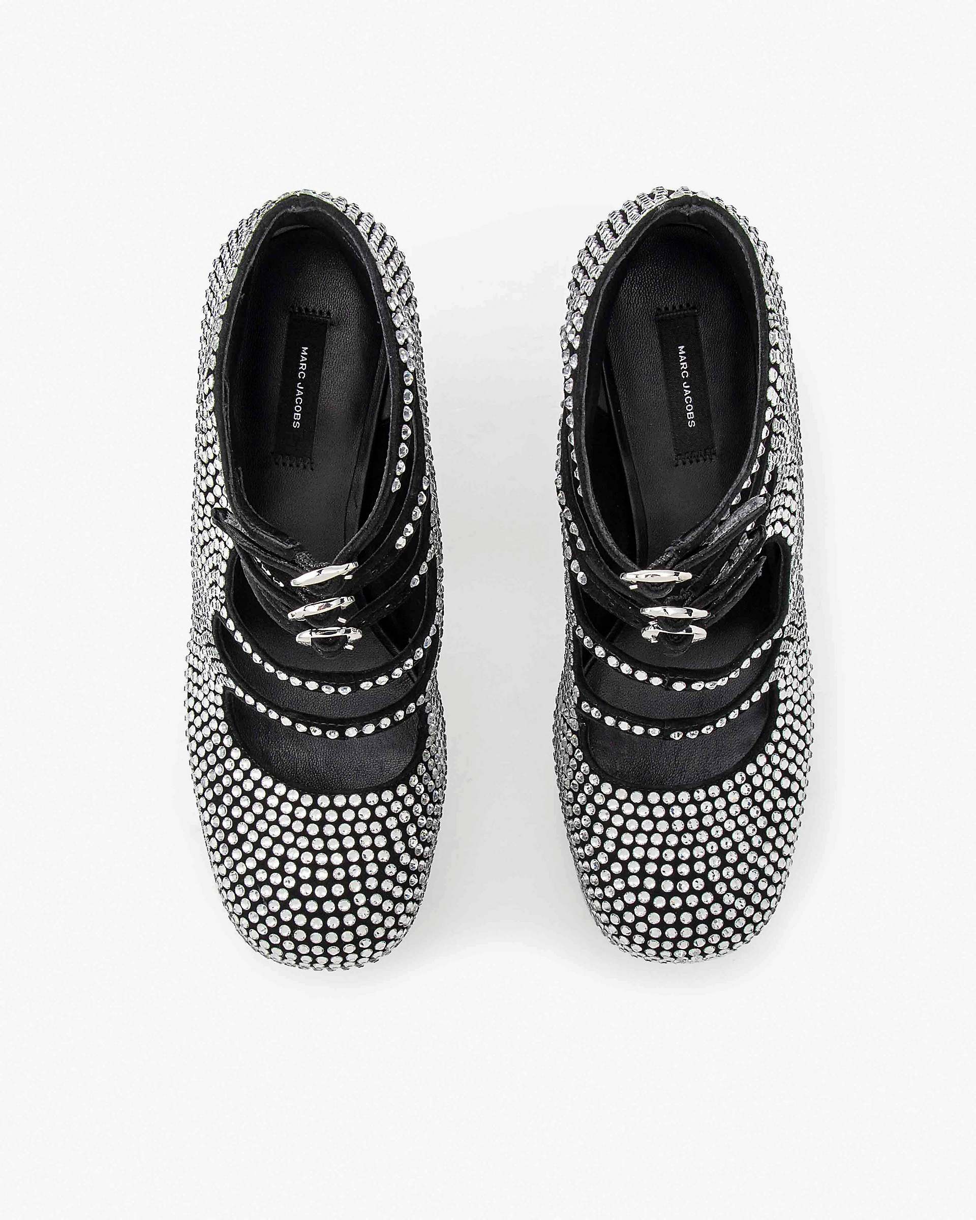 The Rhinestone Kiki Ankle Boot - Black/Crystal | Marc Jacobs on sale