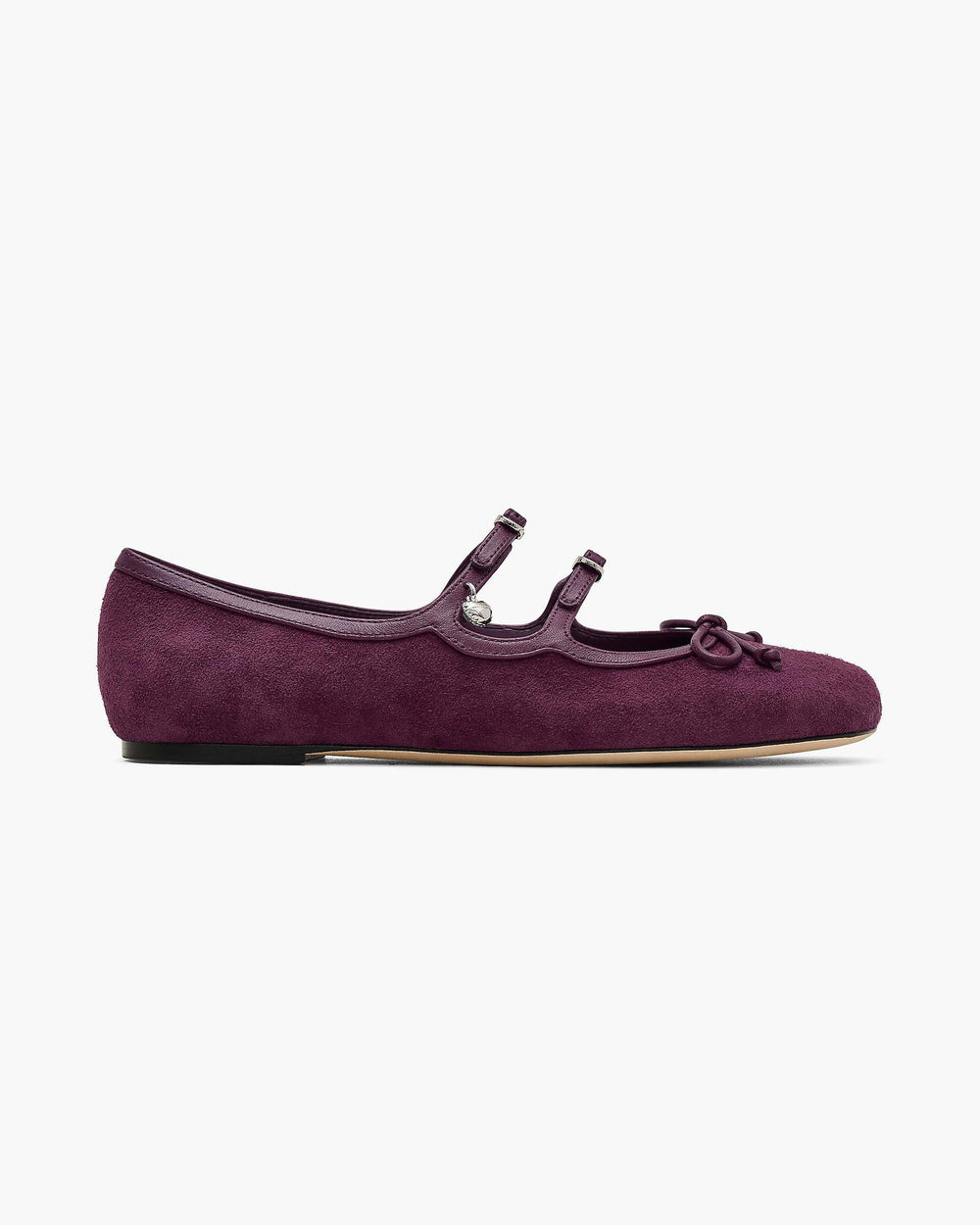 The Suede Kiki Ballerina - Dark Plum | Marc Jacobs sale