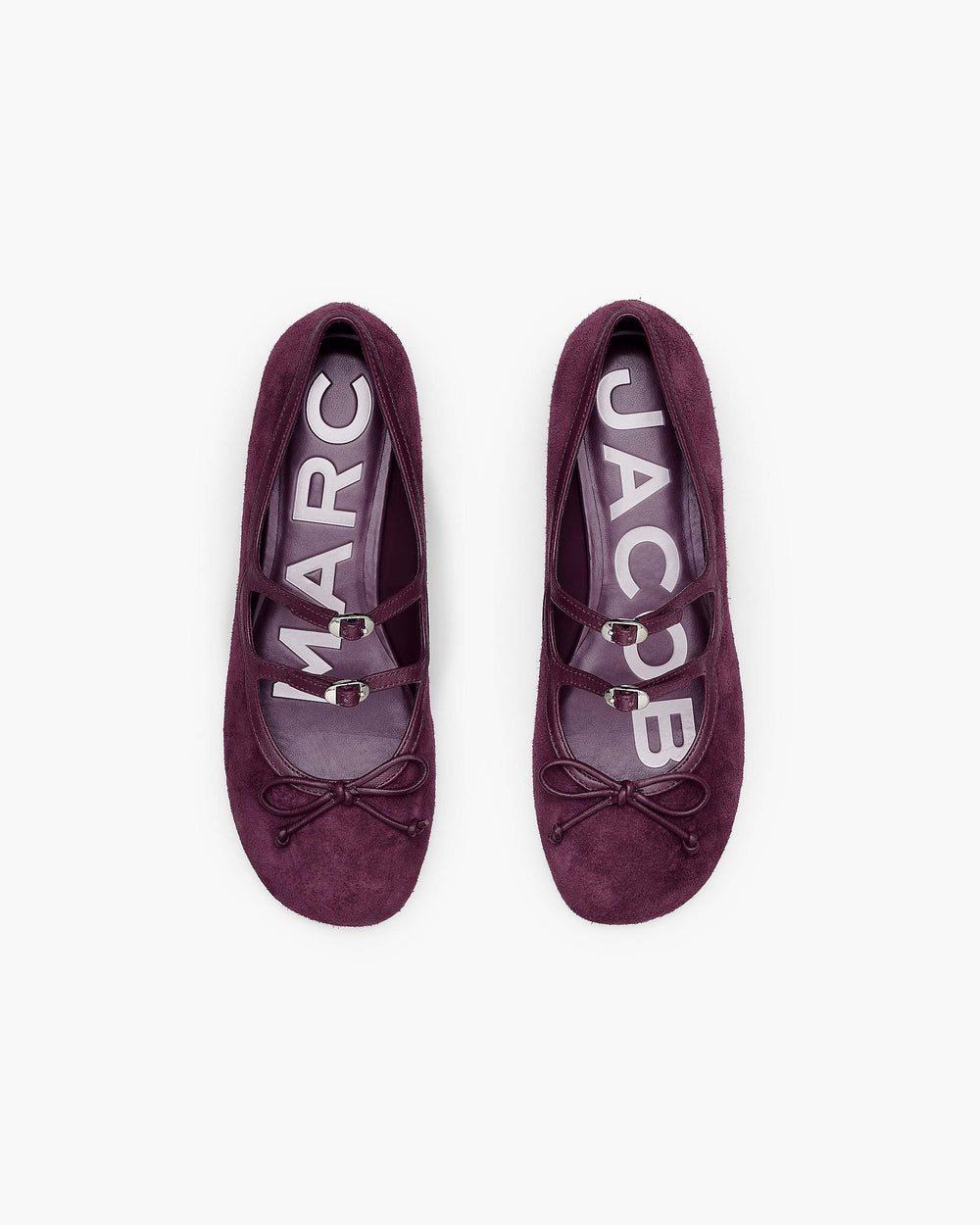 The Suede Kiki Ballerina - Dark Plum | Marc Jacobs sale