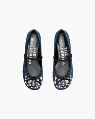 The Gem Denim Sabrina Ballerina - Indigo | Marc Jacobs for sale
