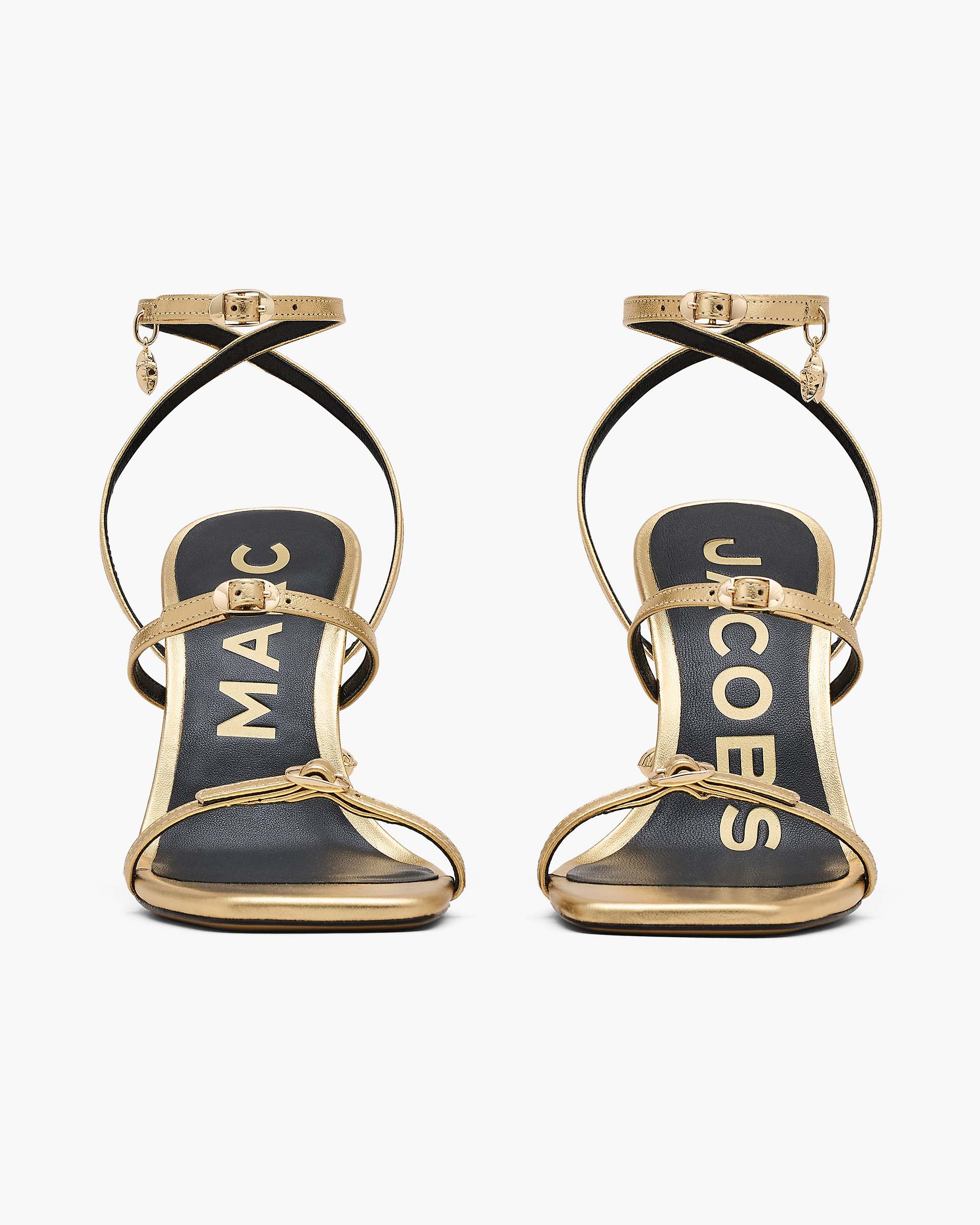 The Metallic Leather Daisy Heel - Gold | Marc Jacobs on sale