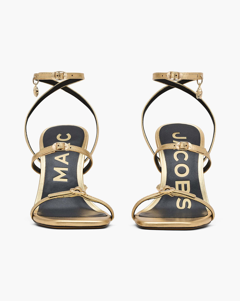 The Metallic Leather Daisy Heel - Gold | Marc Jacobs on sale