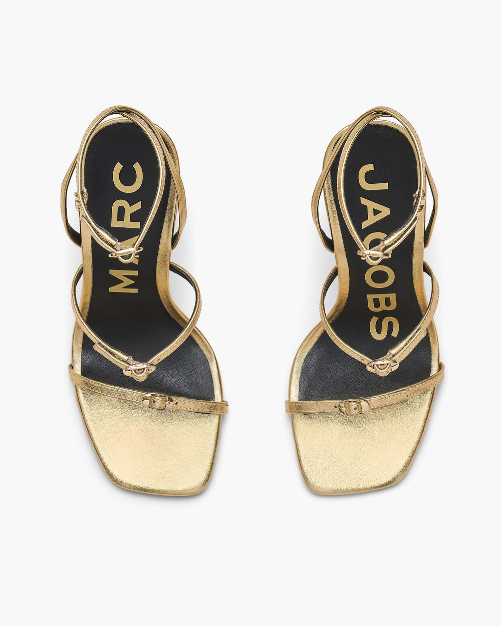 The Metallic Leather Daisy Heel - Gold | Marc Jacobs on sale