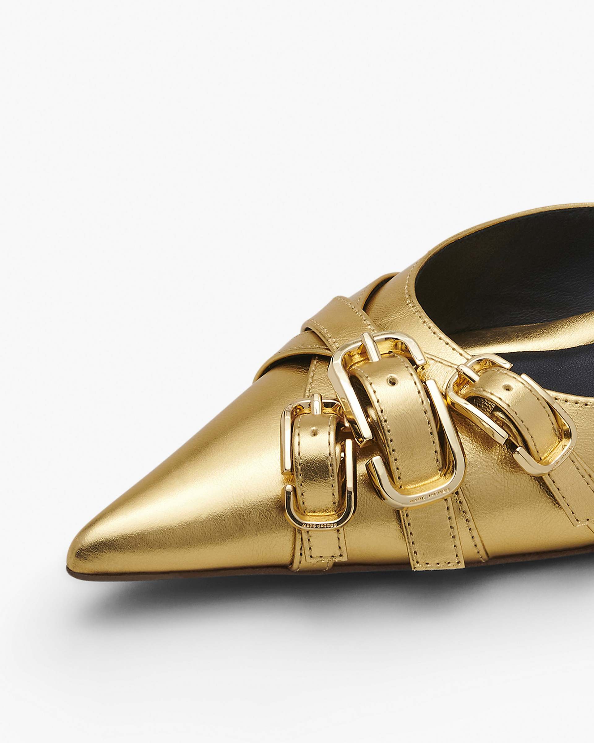 The Emma Kitten Heel - Shiny Gold | Marc Jacobs online