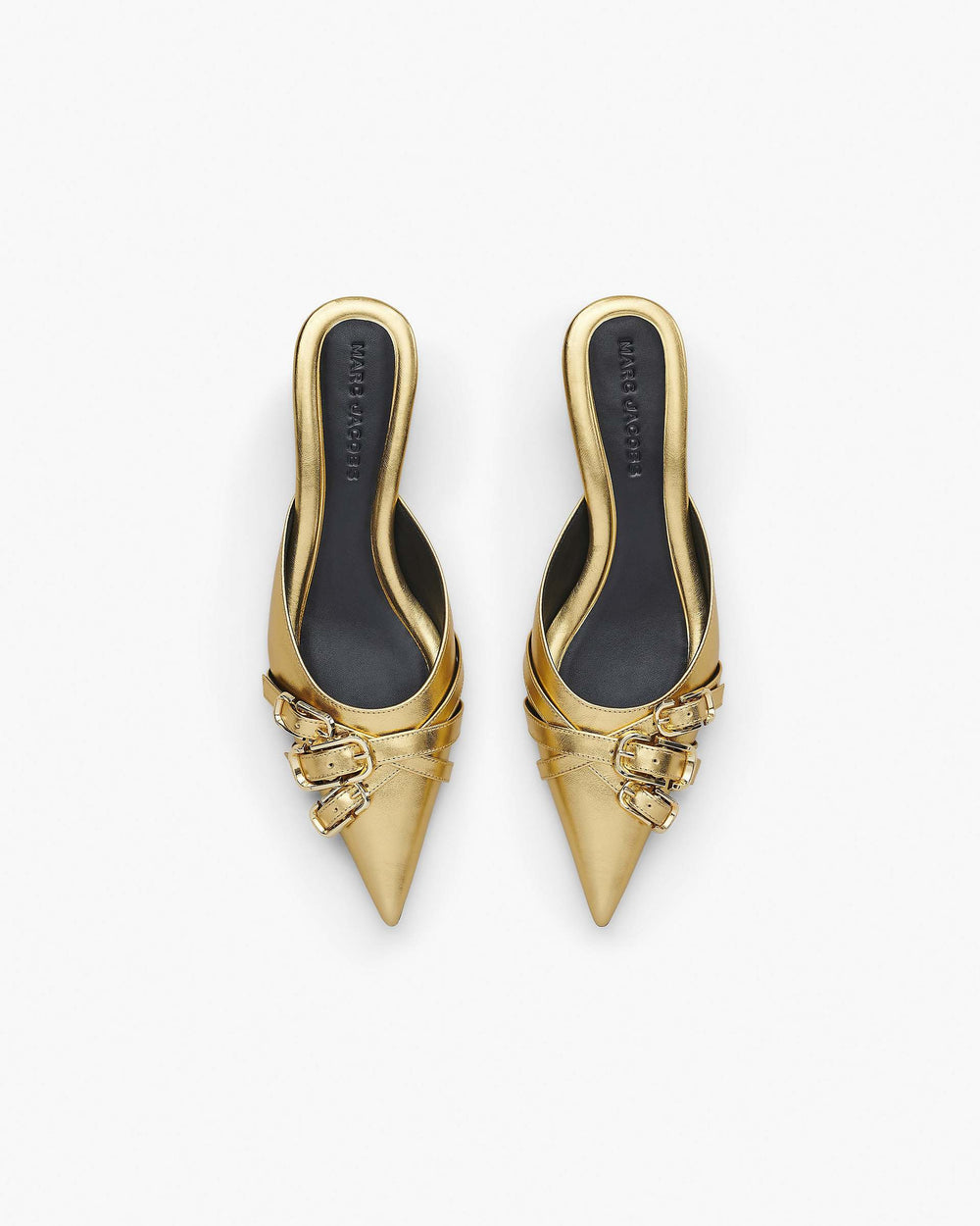 The Emma Kitten Heel - Shiny Gold | Marc Jacobs online