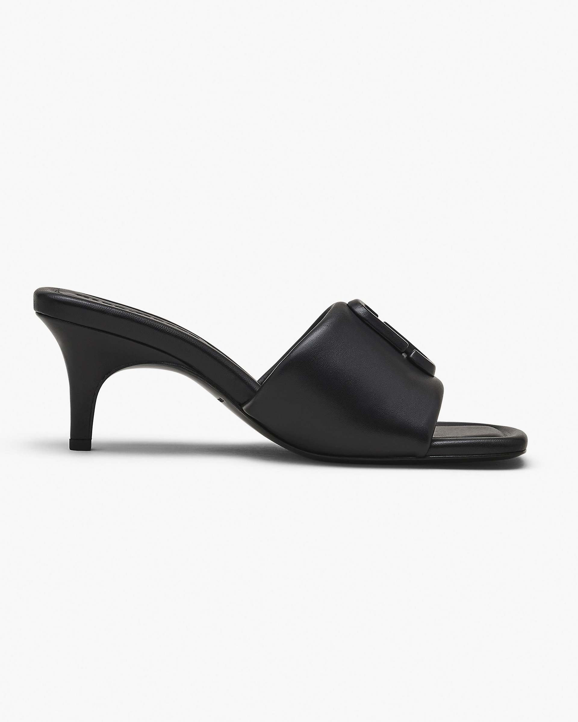 The Leather J Marc Heeled Sandal - Black | Marc Jacobs online