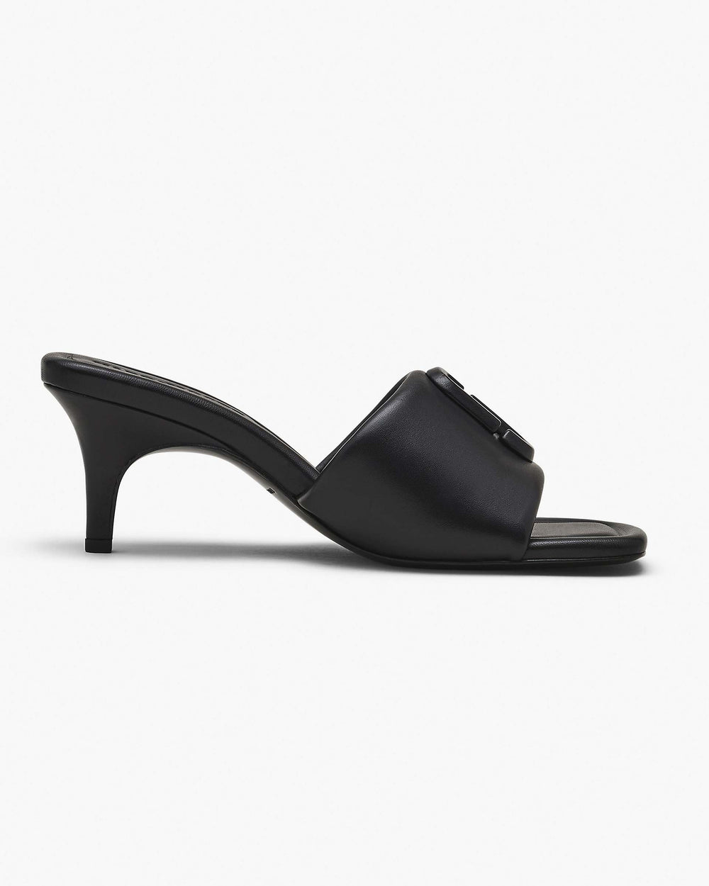 The Leather J Marc Heeled Sandal - Black | Marc Jacobs online