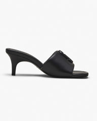 The Leather J Marc Heeled Sandal - Black | Marc Jacobs online