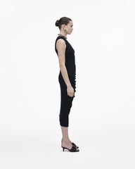 The Leather J Marc Heeled Sandal - Black | Marc Jacobs online