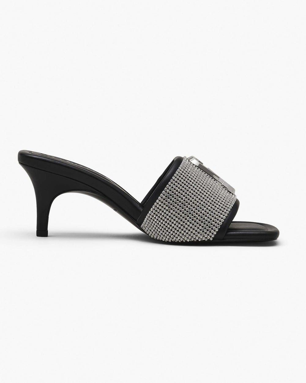 The Rhinestone J Marc Heeled Sandal - Black/Crystal | Marc Jacobs sale