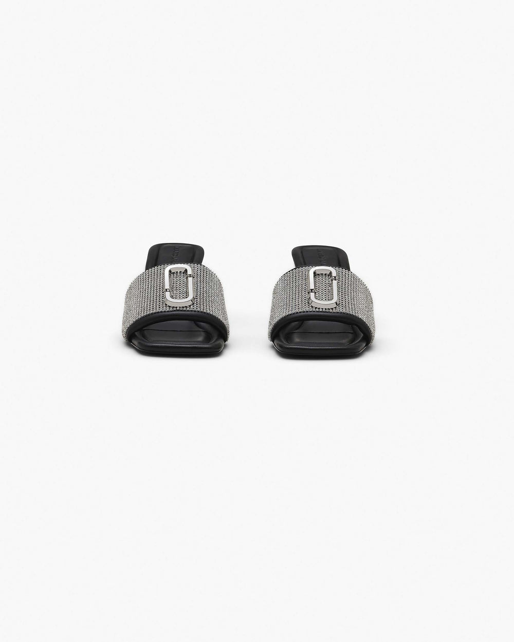 The Rhinestone J Marc Heeled Sandal - Black/Crystal | Marc Jacobs sale