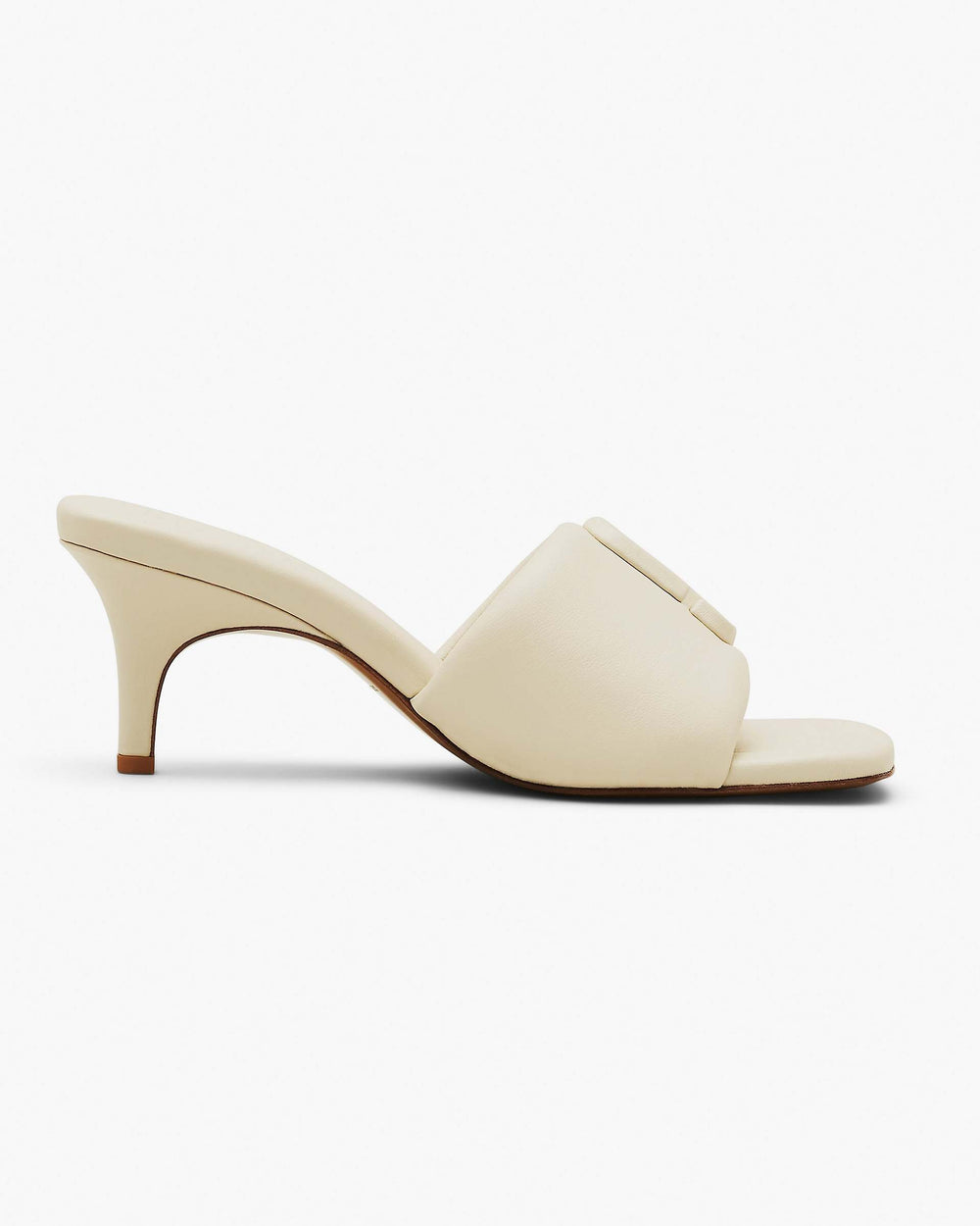 The Leather J Marc Heeled Sandal - Cloud White | Marc Jacobs for sale
