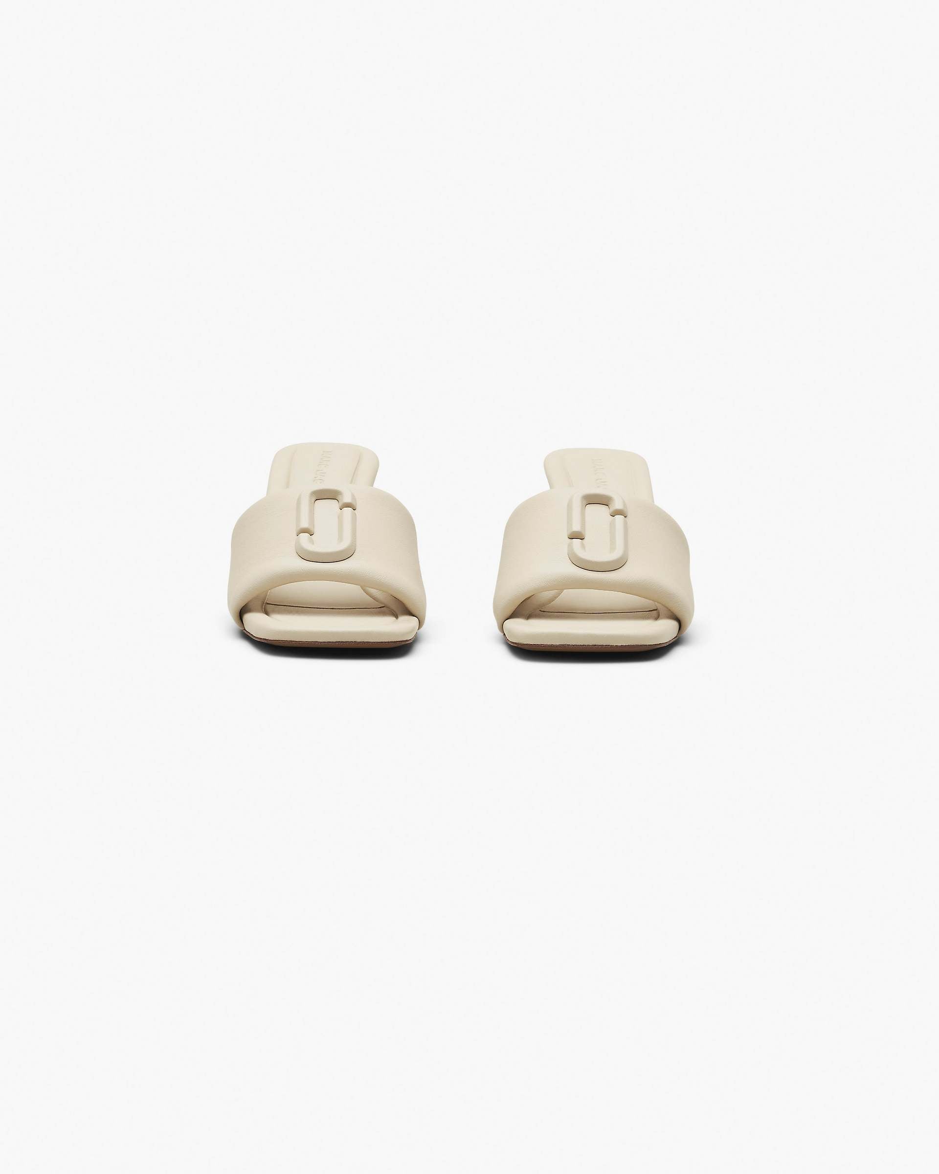 The Leather J Marc Heeled Sandal - Cloud White | Marc Jacobs for sale
