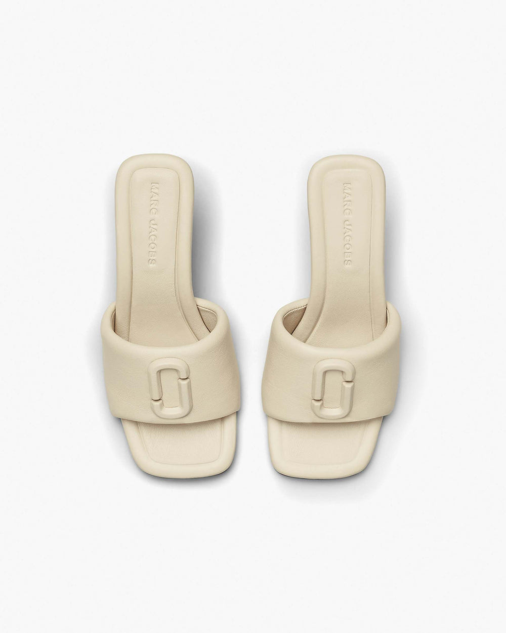 The Leather J Marc Heeled Sandal - Cloud White | Marc Jacobs for sale