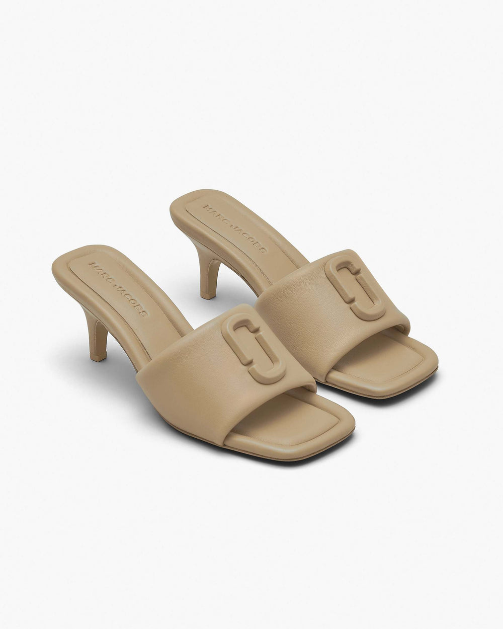 The Leather J Marc Heeled Sandal - Camel | Marc Jacobs on sale