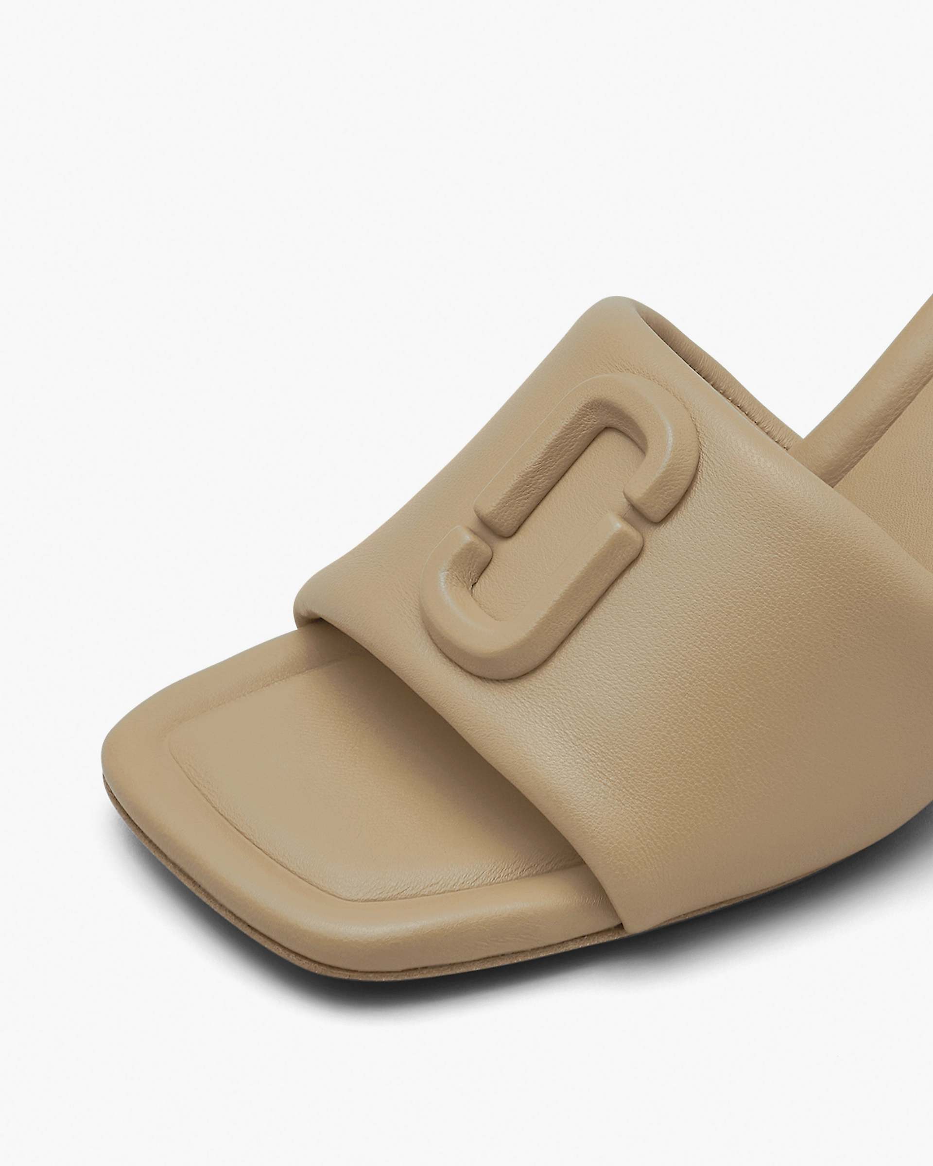 The Leather J Marc Heeled Sandal - Camel | Marc Jacobs on sale