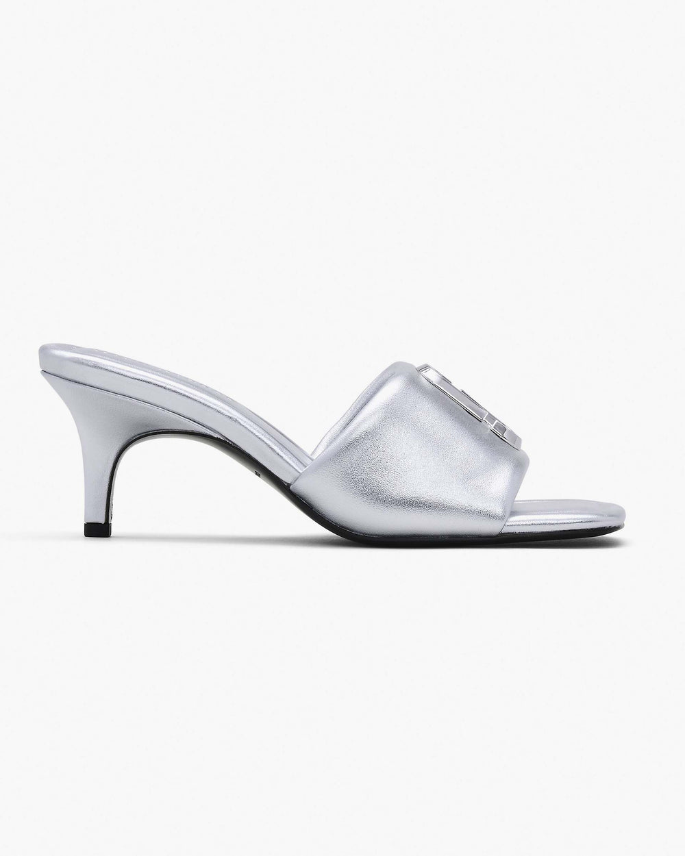 The Metallic J Marc Heeled Sandal - Silver | Marc Jacobs US