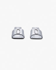 The Metallic J Marc Heeled Sandal - Silver | Marc Jacobs US