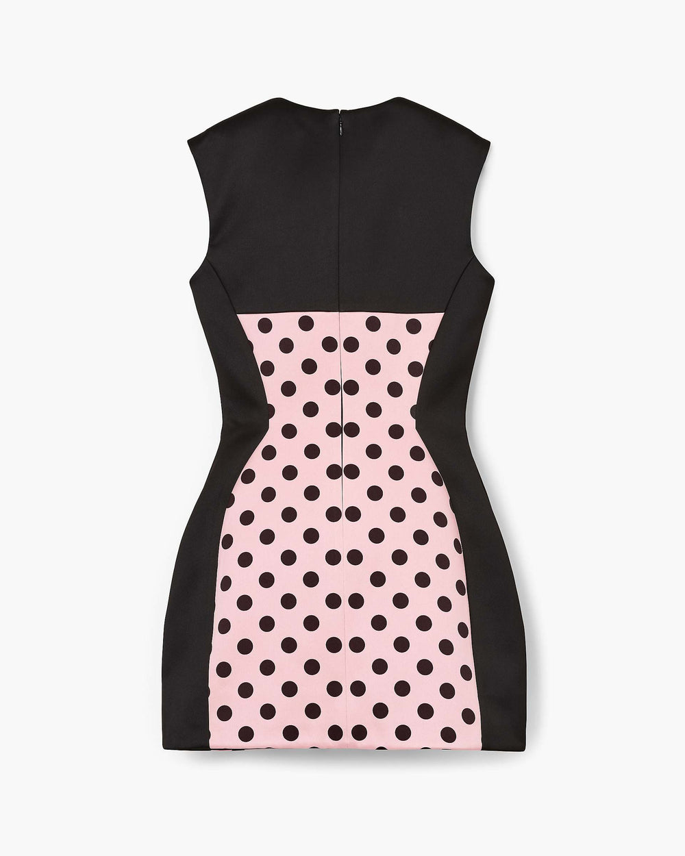 Seamed Up Dots Satin Dress - Peach Multi | Marc Jacobs online
