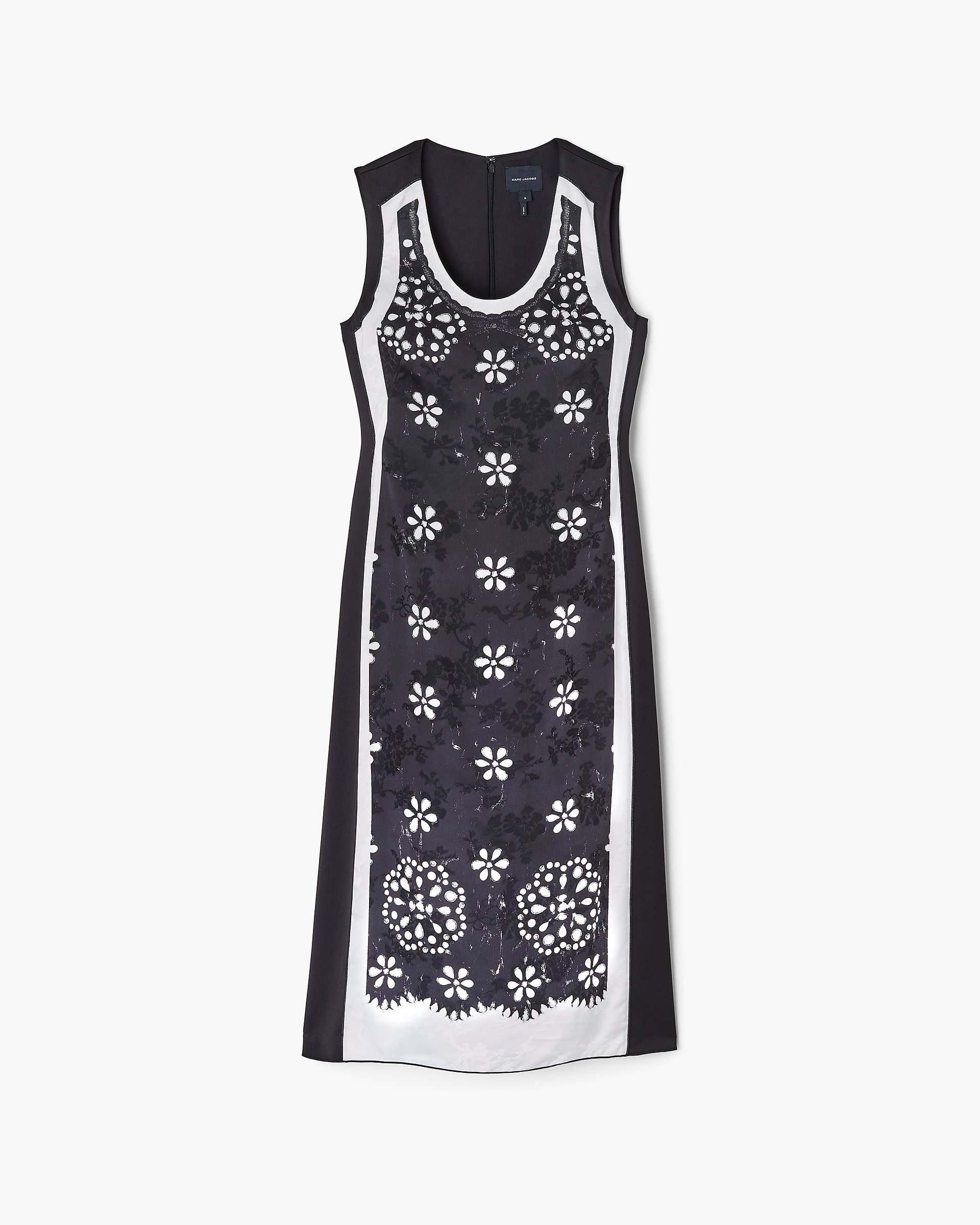 Trompe L'Oeil Eyelet Dress - Black/White | Marc Jacobs discount