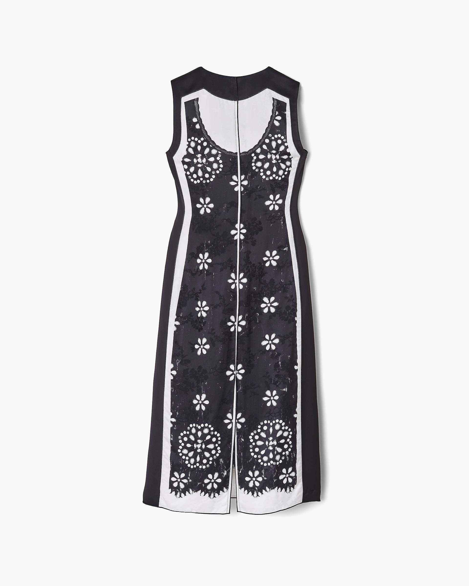 Trompe L'Oeil Eyelet Dress - Black/White | Marc Jacobs discount