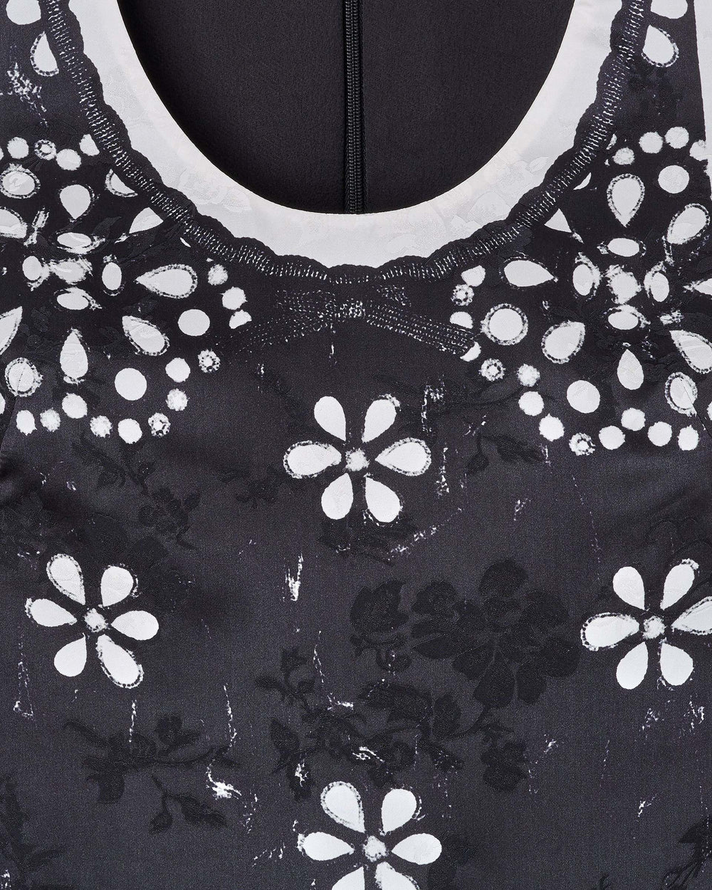 Trompe L'Oeil Eyelet Dress - Black/White | Marc Jacobs discount