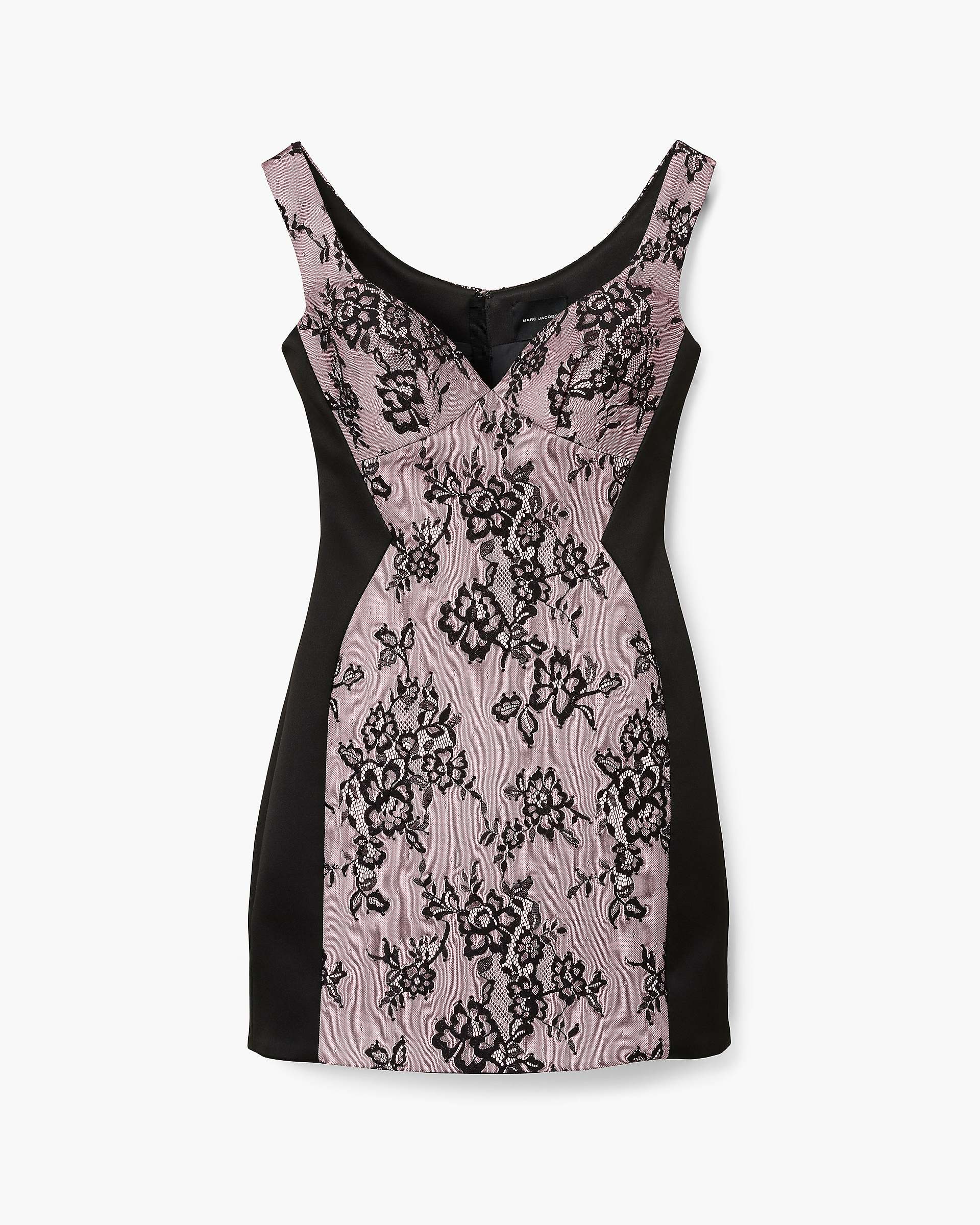 Sculpted Lace Shadow Dress - Black Multi | Marc Jacobs online