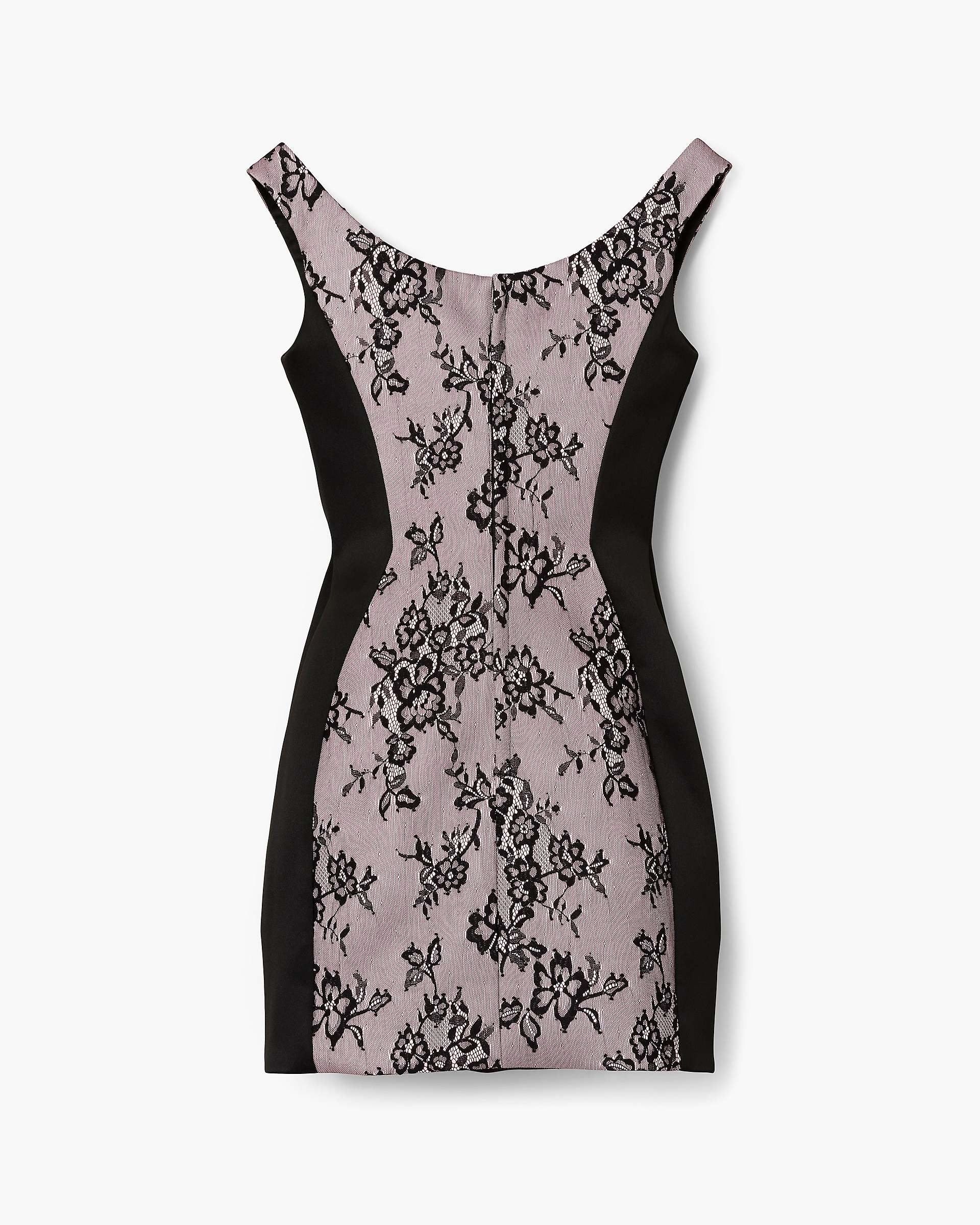 Sculpted Lace Shadow Dress - Black Multi | Marc Jacobs online