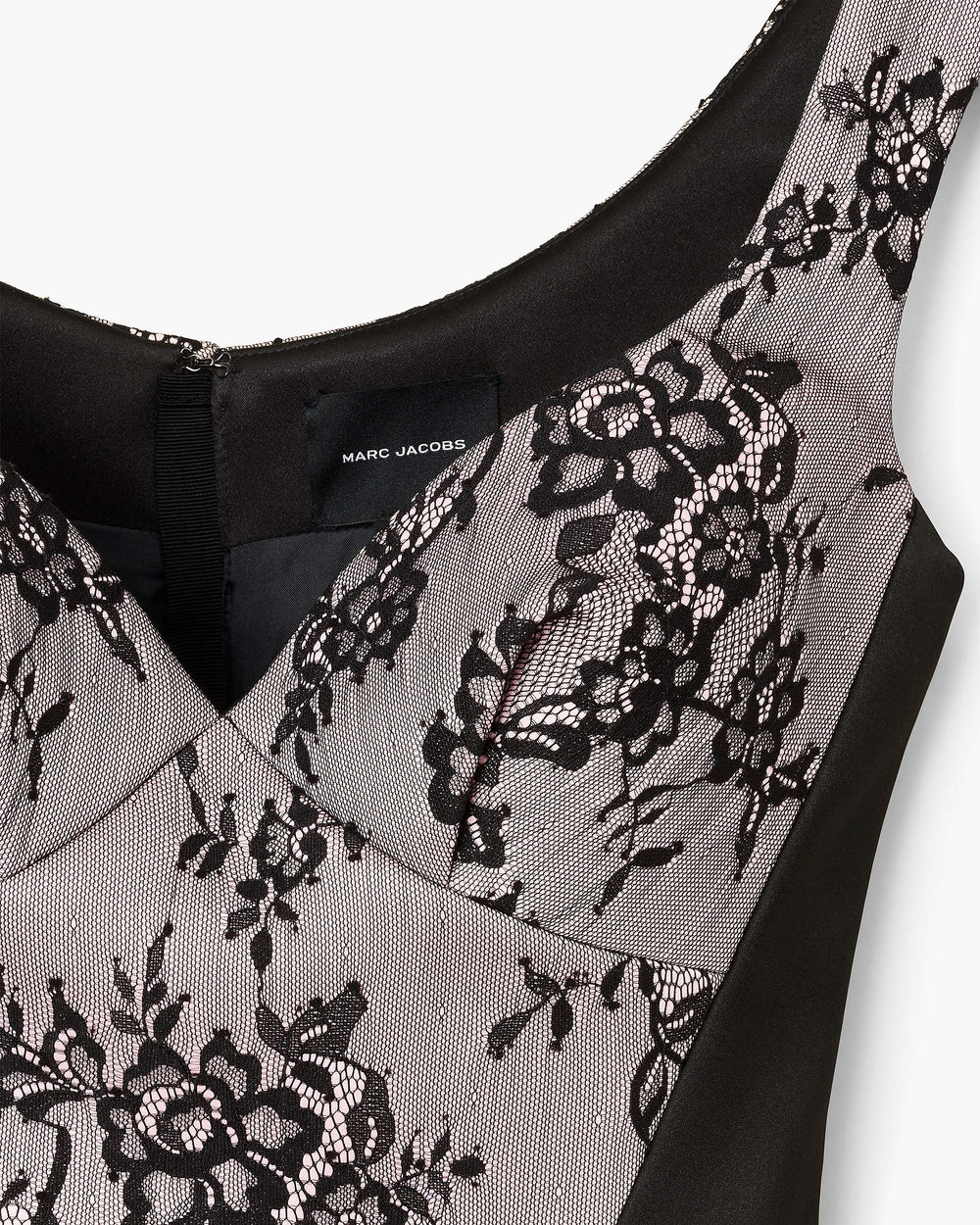 Sculpted Lace Shadow Dress - Black Multi | Marc Jacobs online