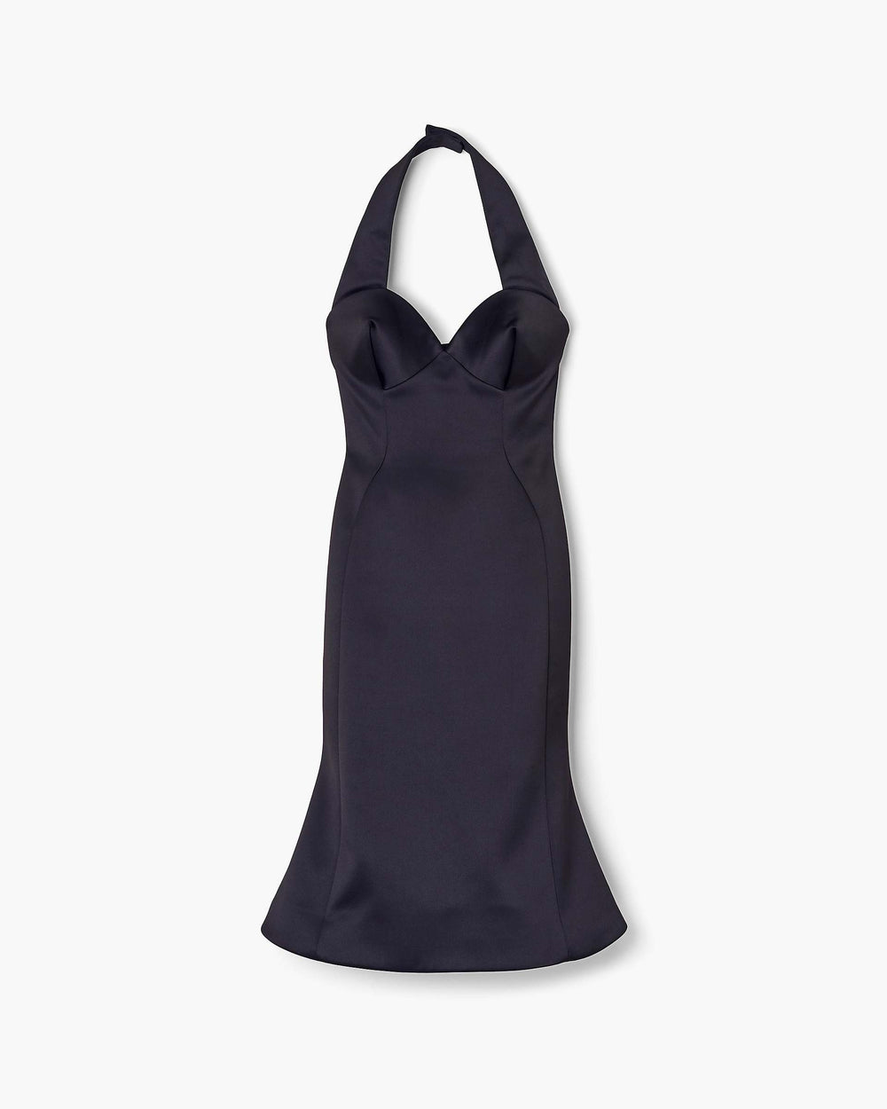 Sculpted Satin Halter Dress - Black | Marc Jacobs for sale