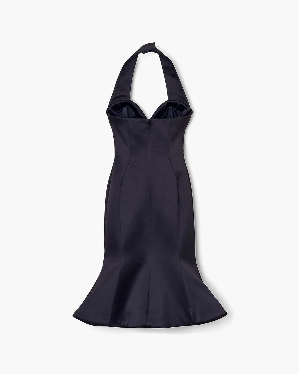 Sculpted Satin Halter Dress - Black | Marc Jacobs for sale