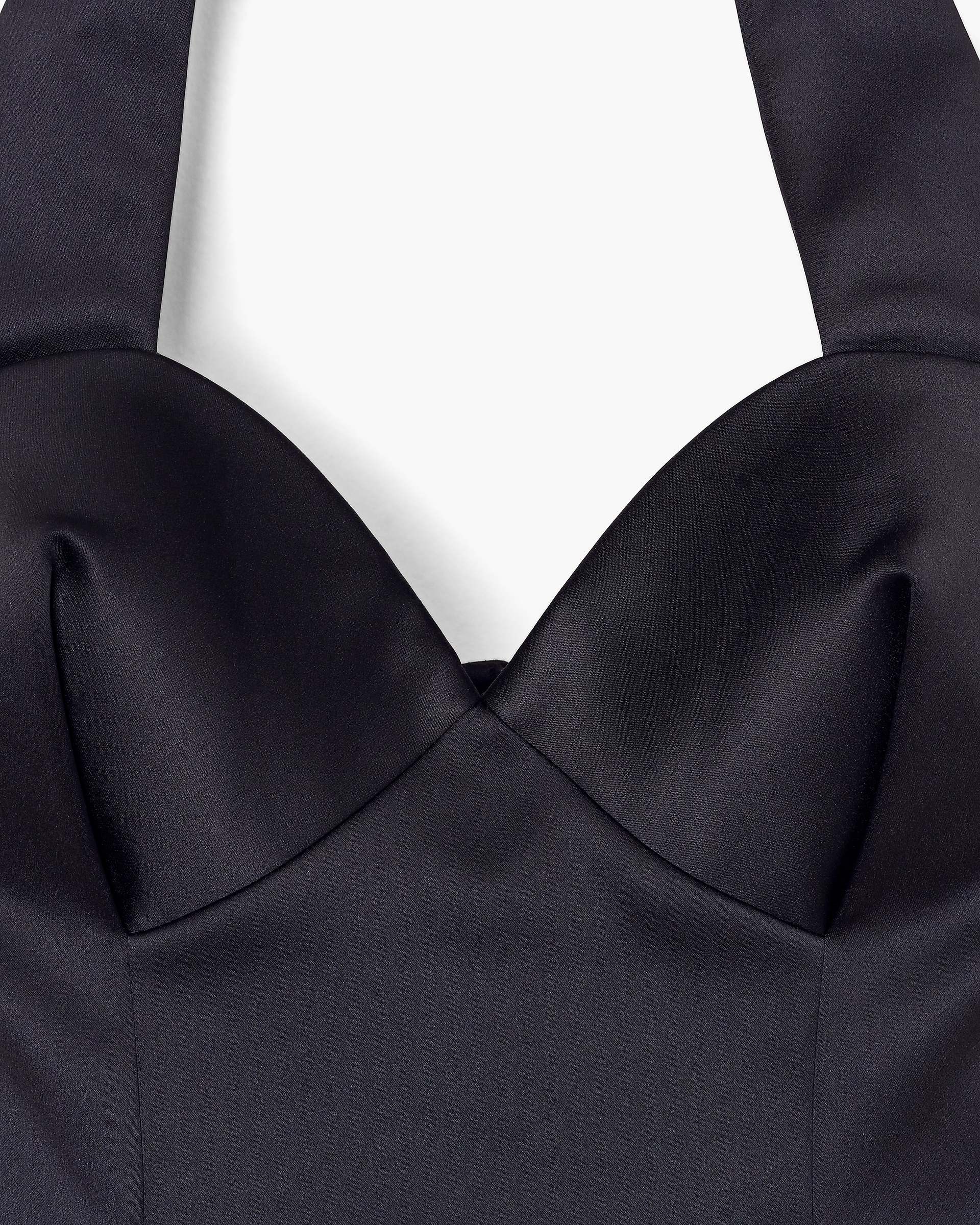 Sculpted Satin Halter Dress - Black | Marc Jacobs for sale