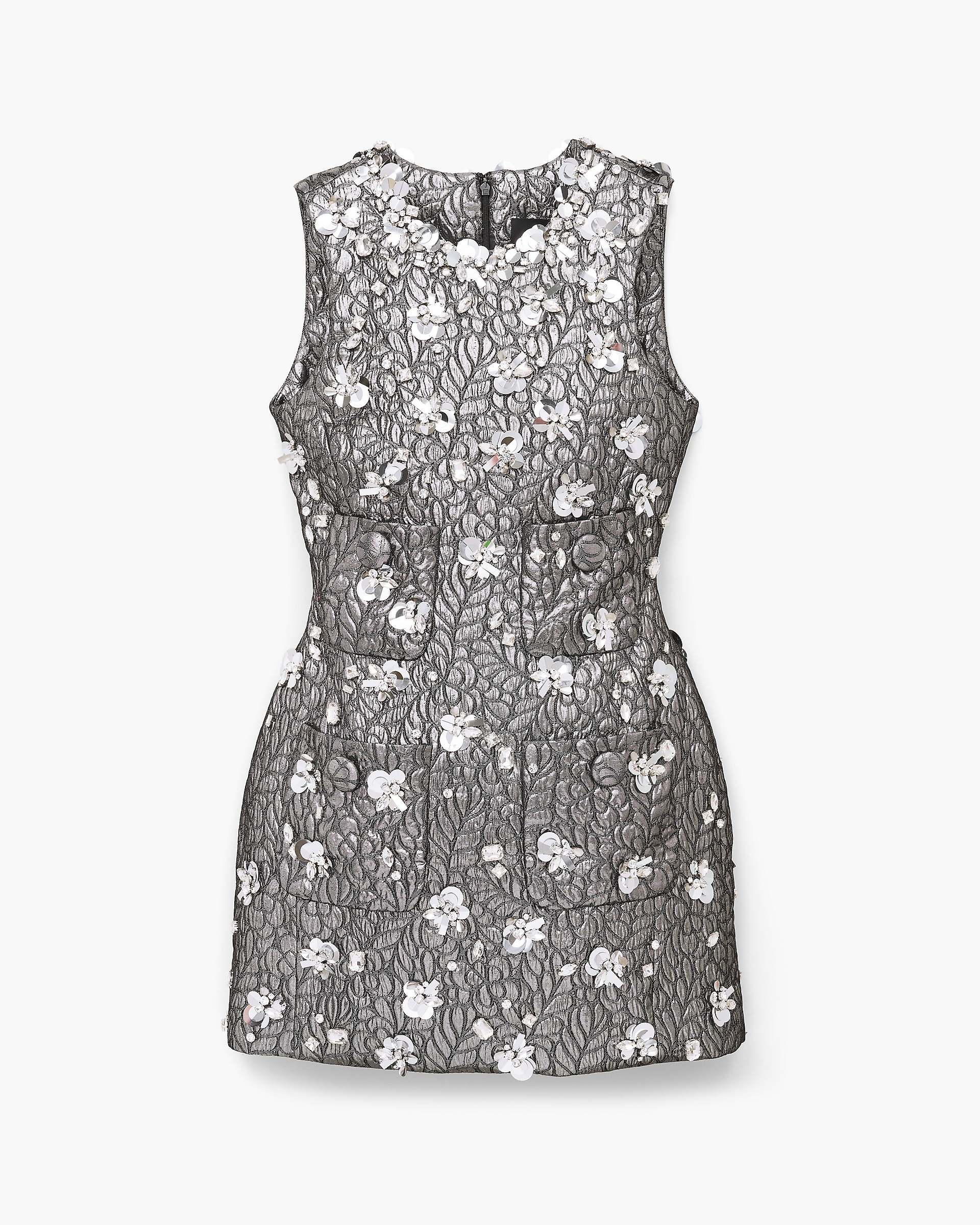 Sculpted Gem Doll Dress - Silver | Marc Jacobs US