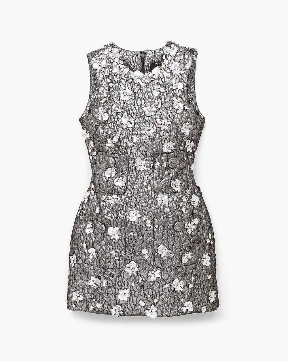 Sculpted Gem Doll Dress - Silver | Marc Jacobs US